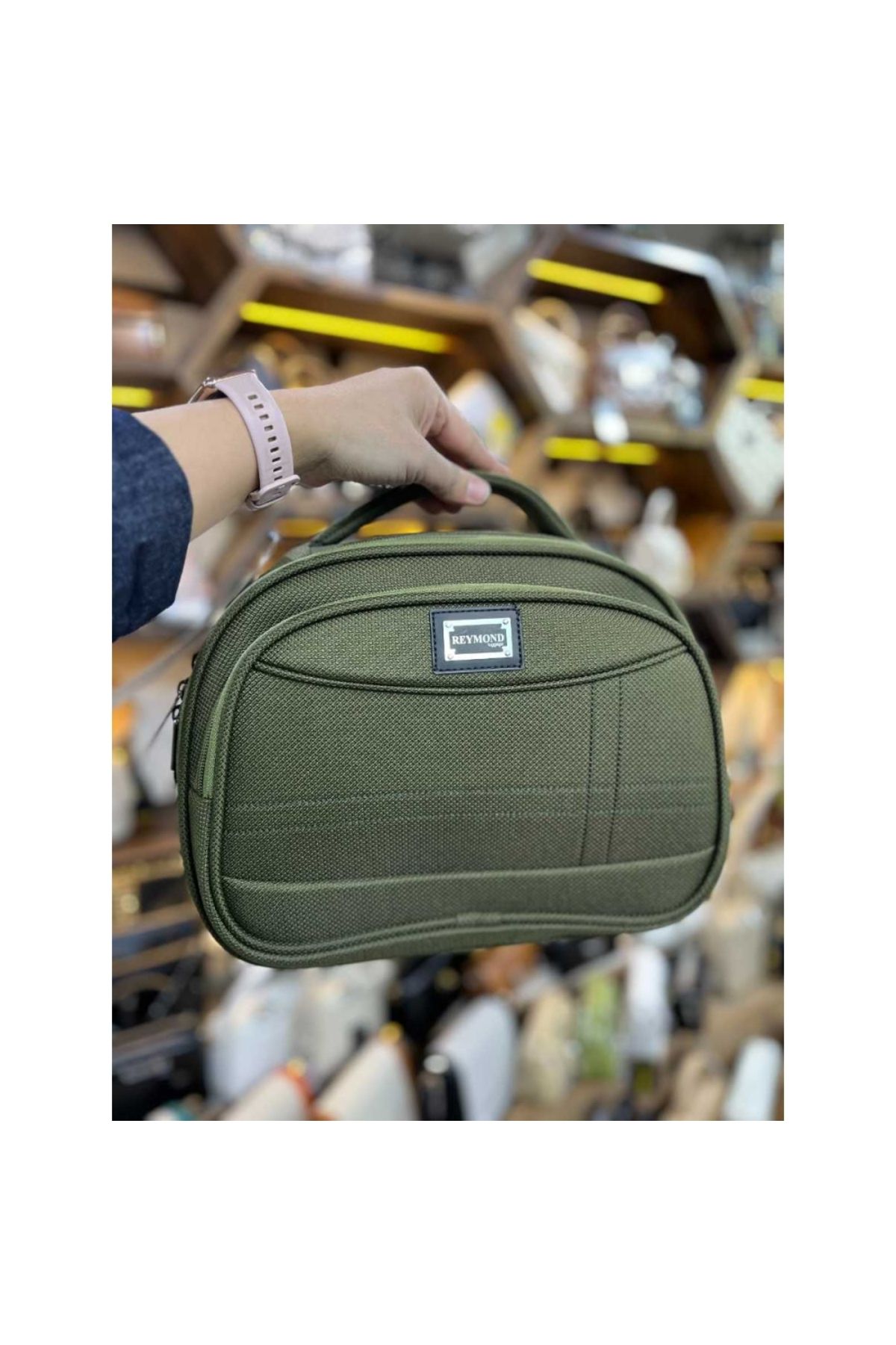 AlphaClub Bag Su Geçirmez Kumaş Reymond Makyaj Çantası