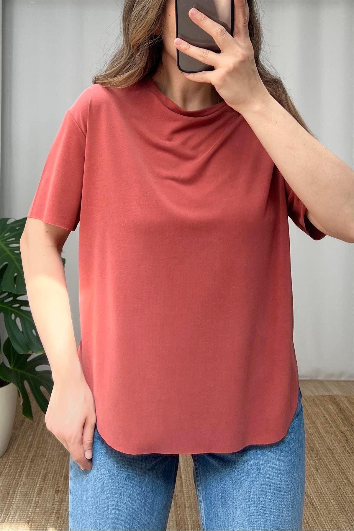 moda paketi Modal Kumaş Basic Tshirt