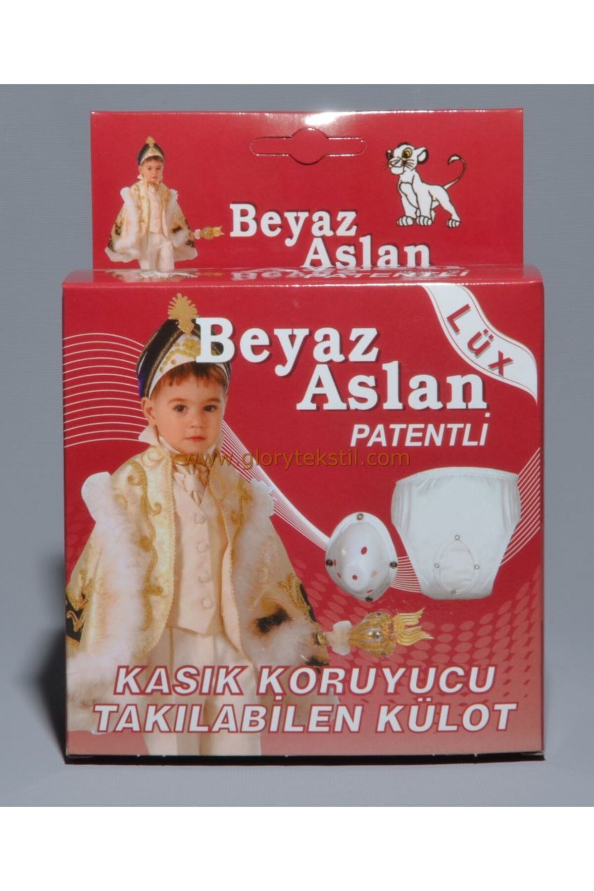 BEYAZ ASLAN ARABALI KASIK KORUYUCU TAKILABİLEN KÜLOT