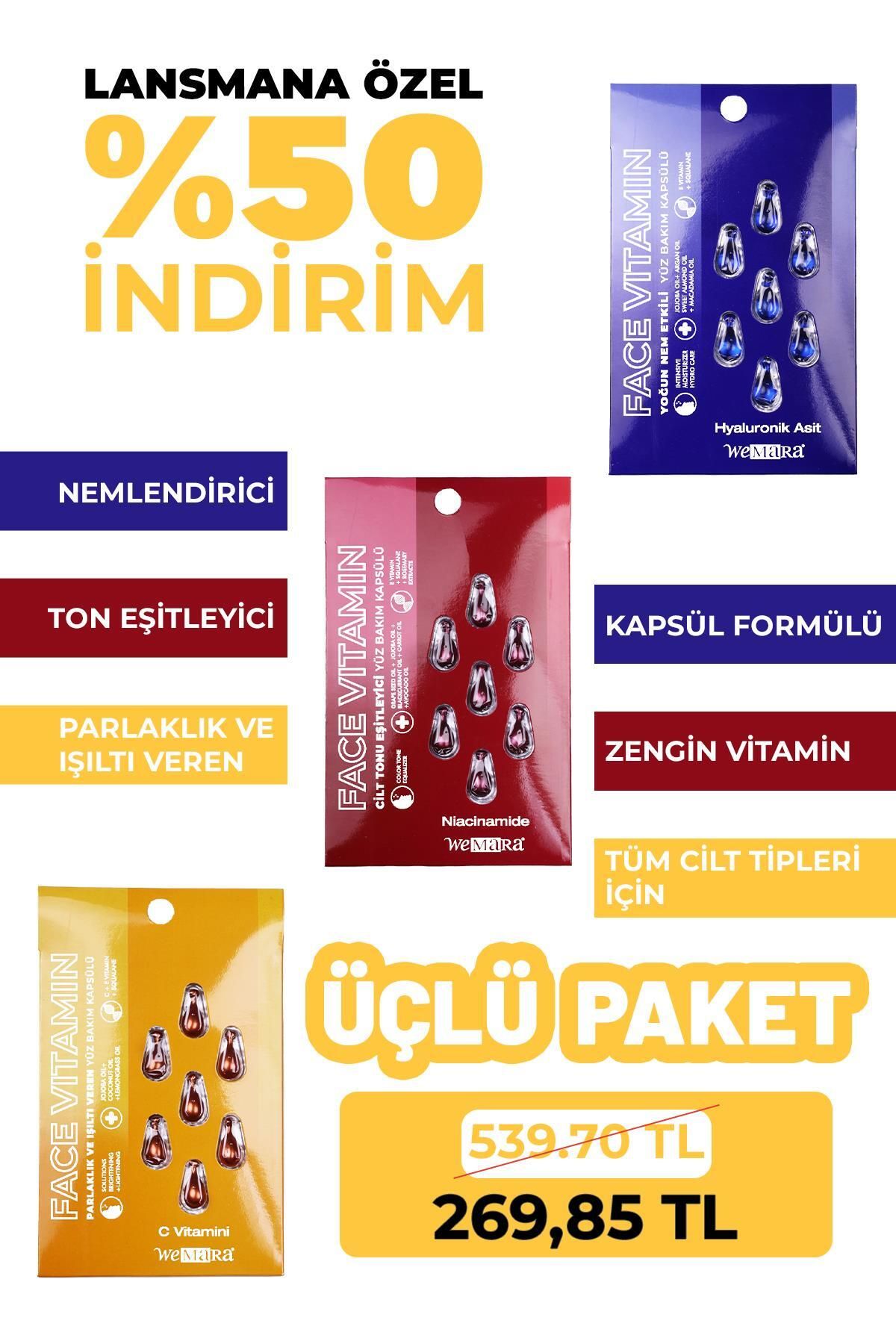 WeMara CILT KAPSULU 3 LU SET