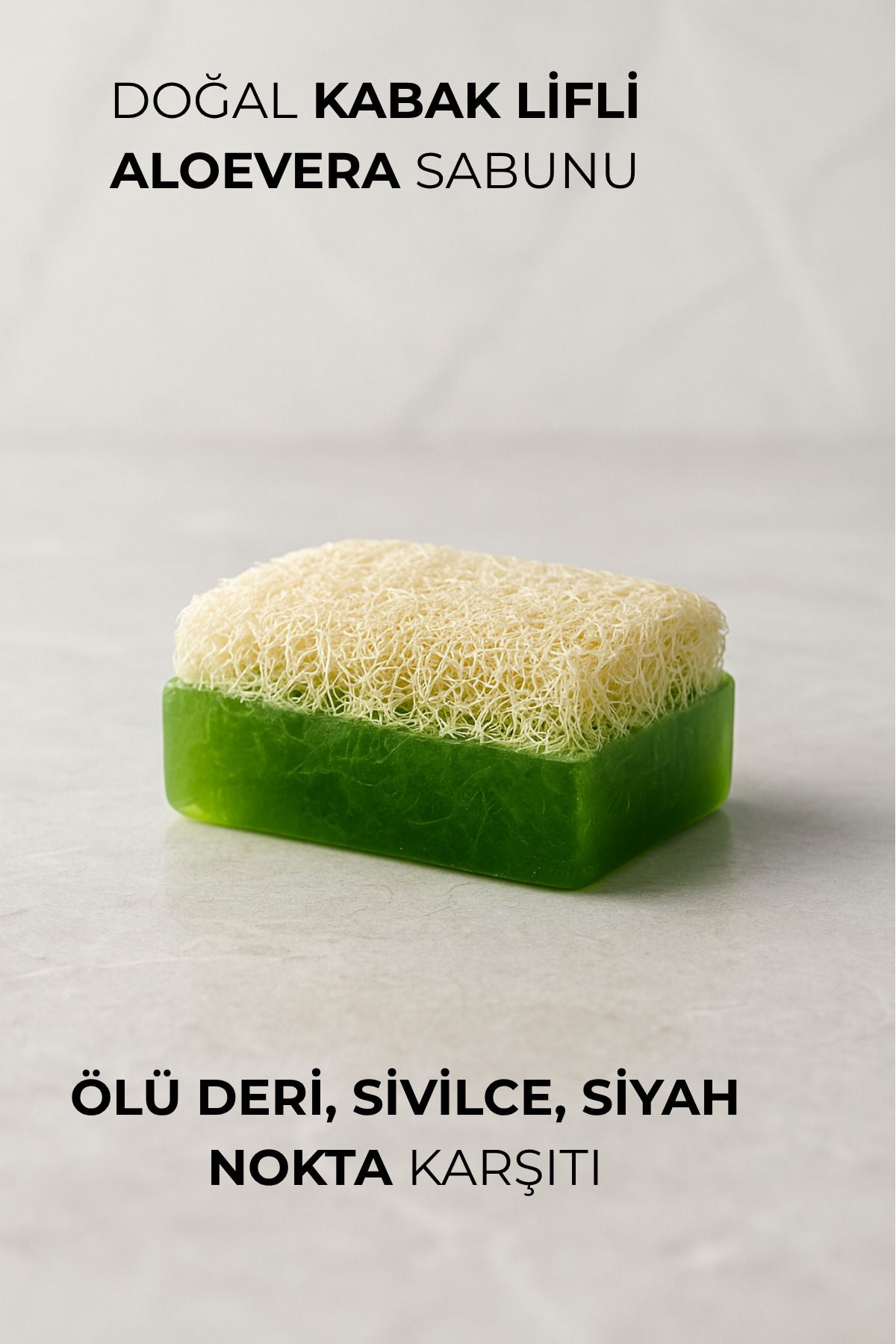 BEYZANA Doğal El Yapımı Kabak Lifli Aloevera Sabunu