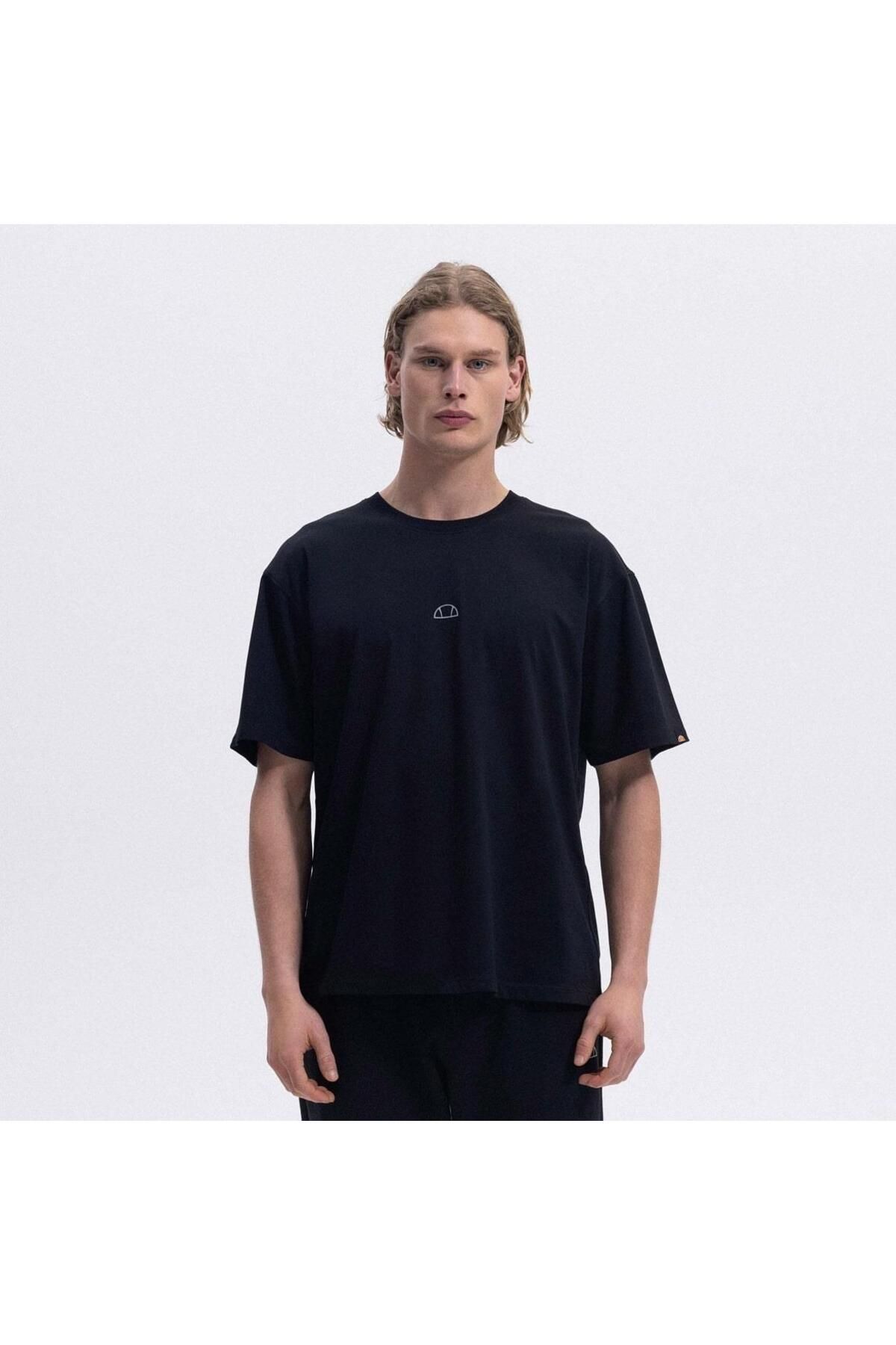 Ellesse EM376-BK Oversize Tee Erkek T-Shirt - Siyah