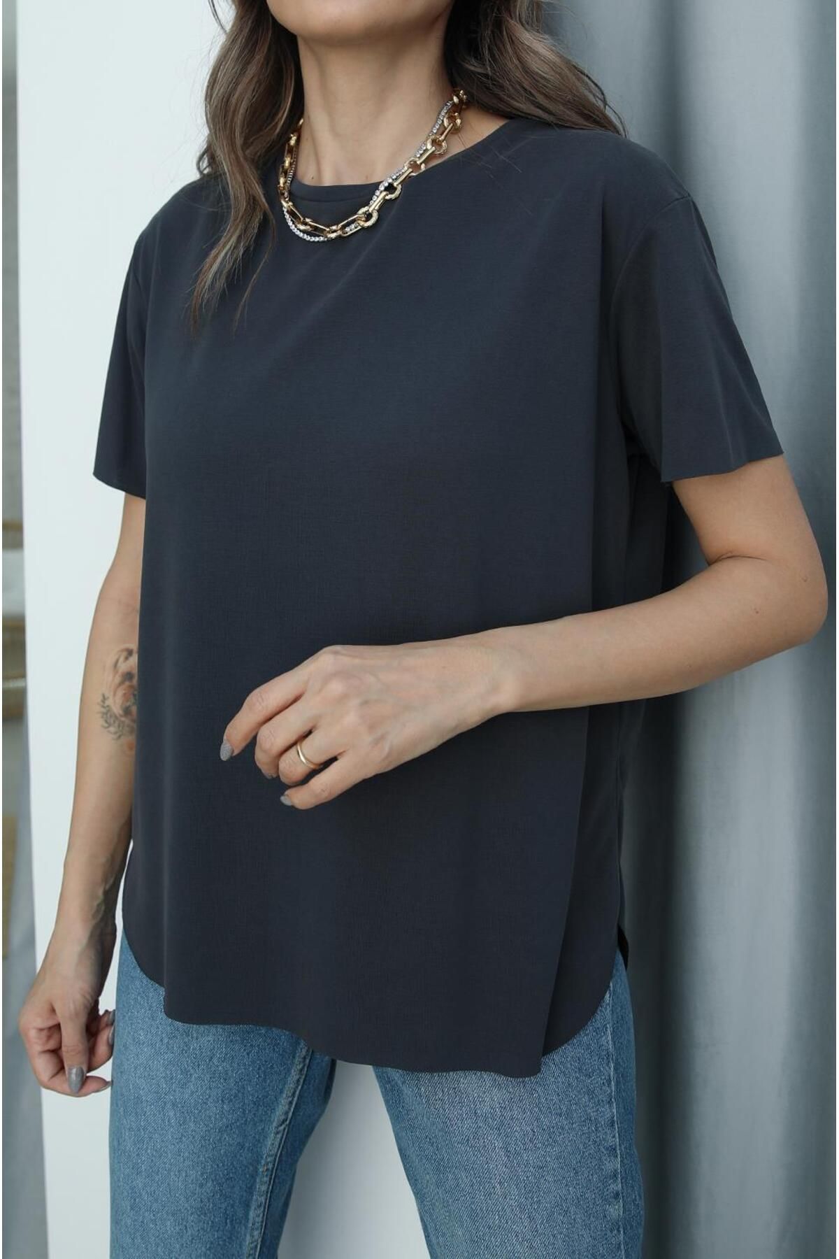 moda paketi Modal Kumaş Basic Tshirt