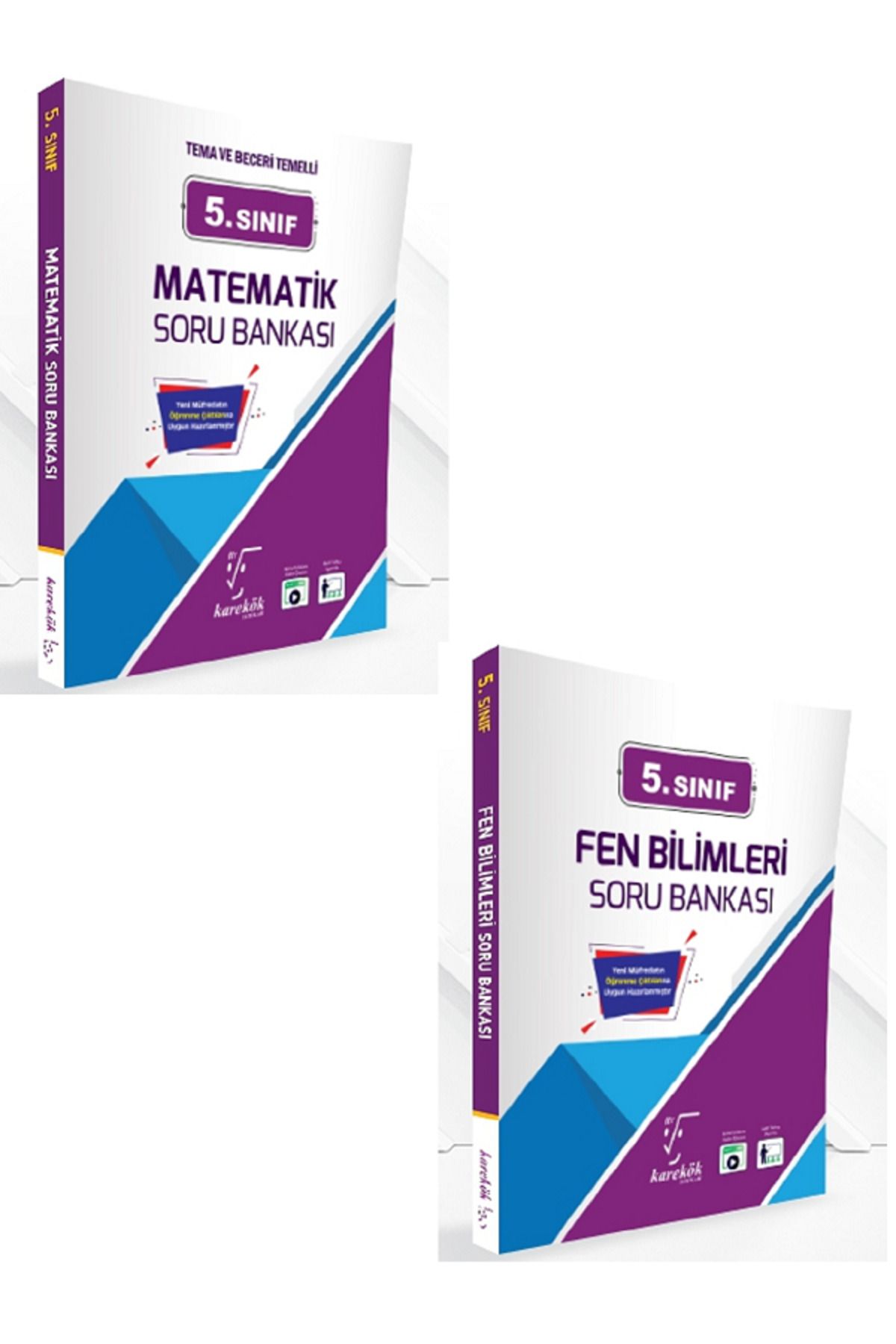 Evrensel İletişim Yayınları 5.Sınıf Karakök Matematik Soru Bankası + 5.Sınıf Karakök Fen Bilimleri Soru Bankası / 2 KİTAP