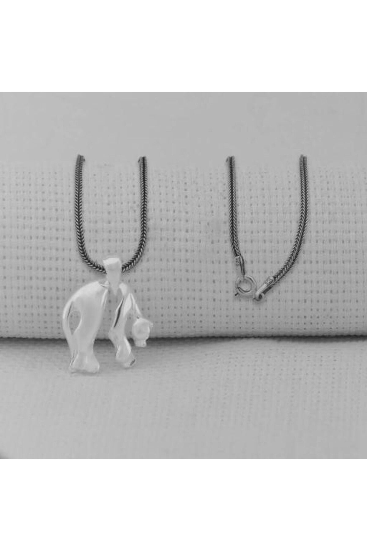 shop Panter Tasarımlı 925 Ayar Gümüş Erkek Kolye