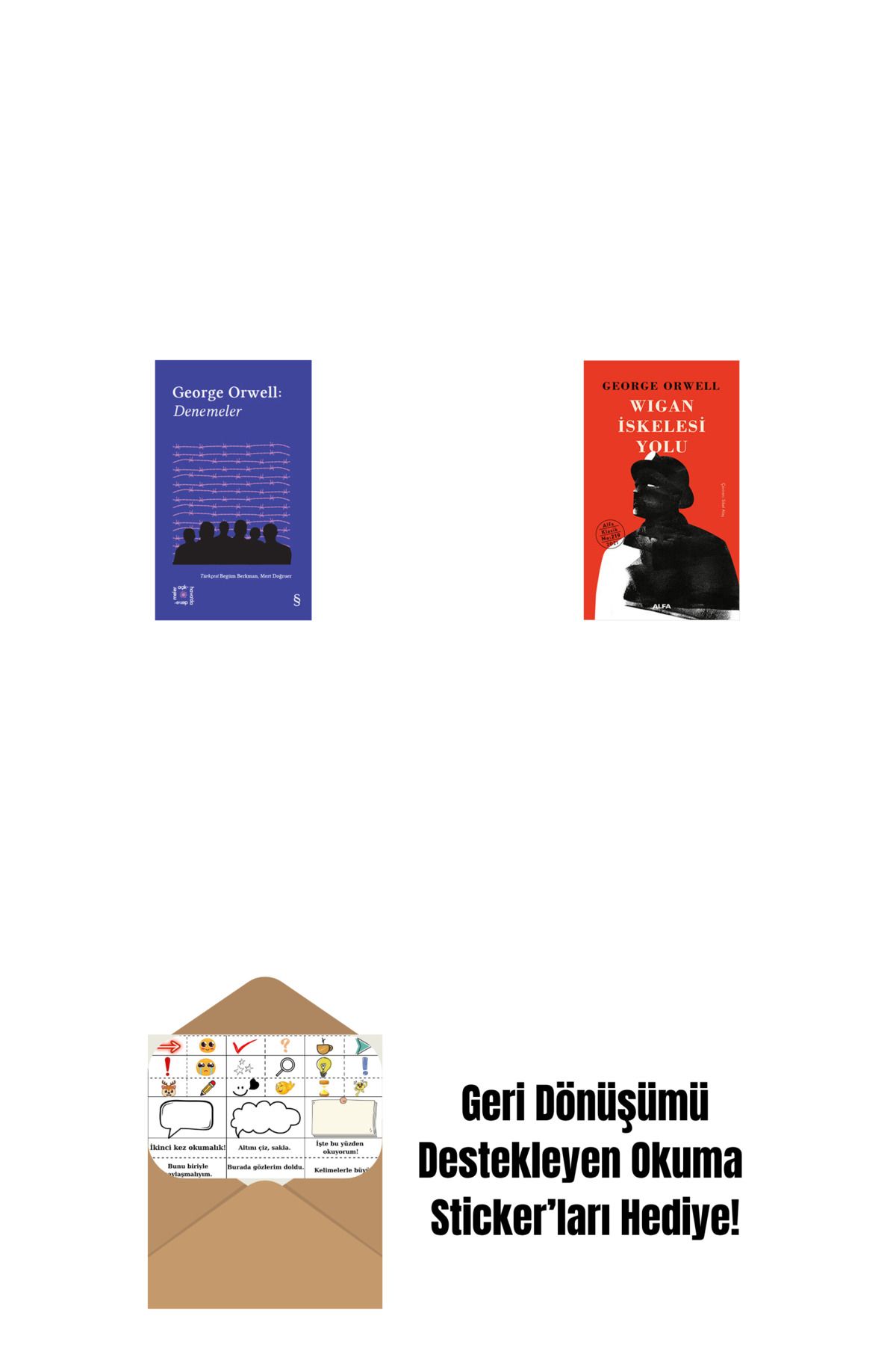 Alfa Yayınları Everest Açıkhava 24 - Denemeler + Wigan İskelesi Yolu (Ciltli) + Okuma Sticker'ları