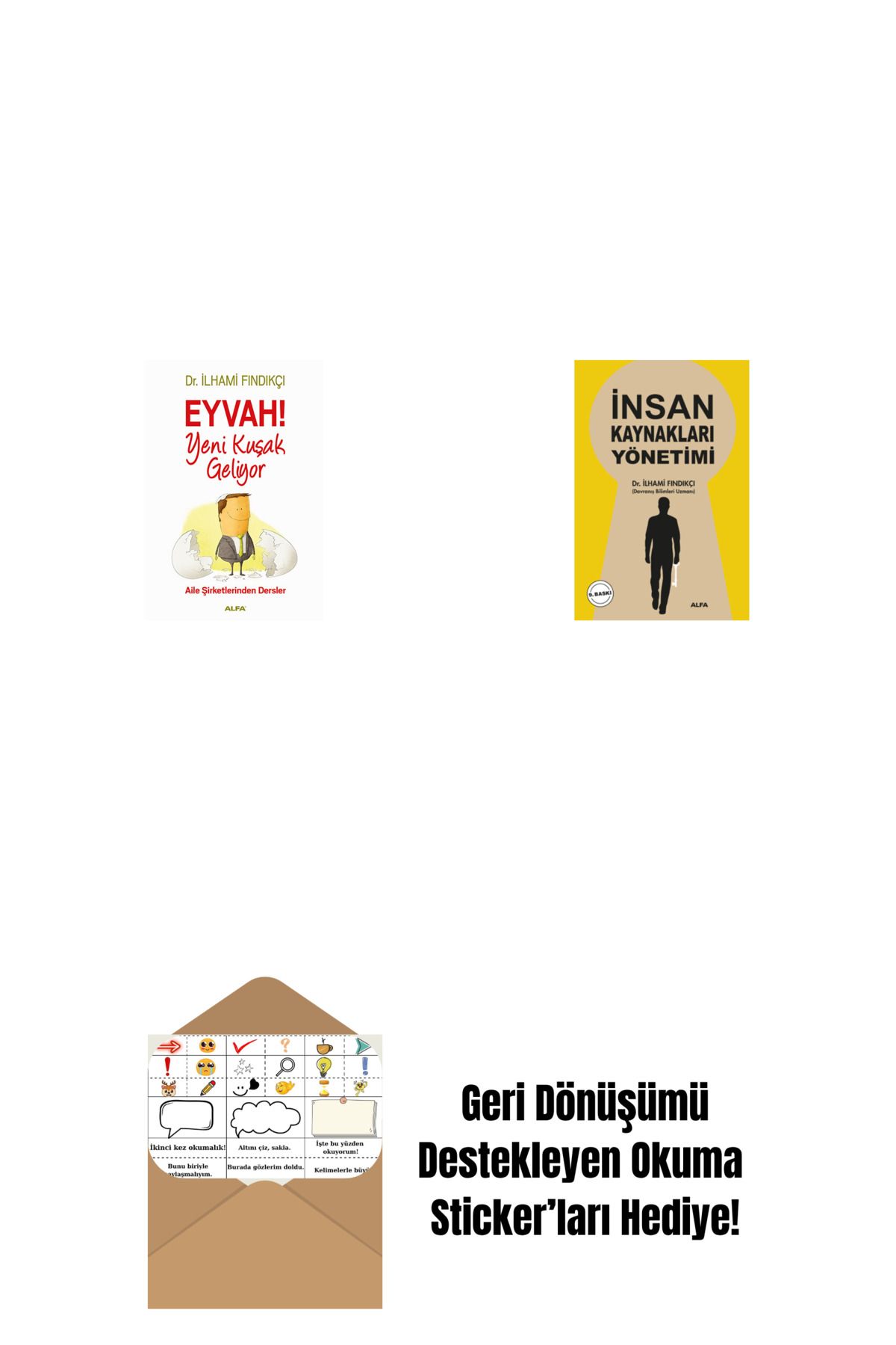 Alfa Yayınları Eyvah! Yeni Kuşak Geliyor + İnsan Kaynakları Yönetimi + Okuma Sticker'ları
