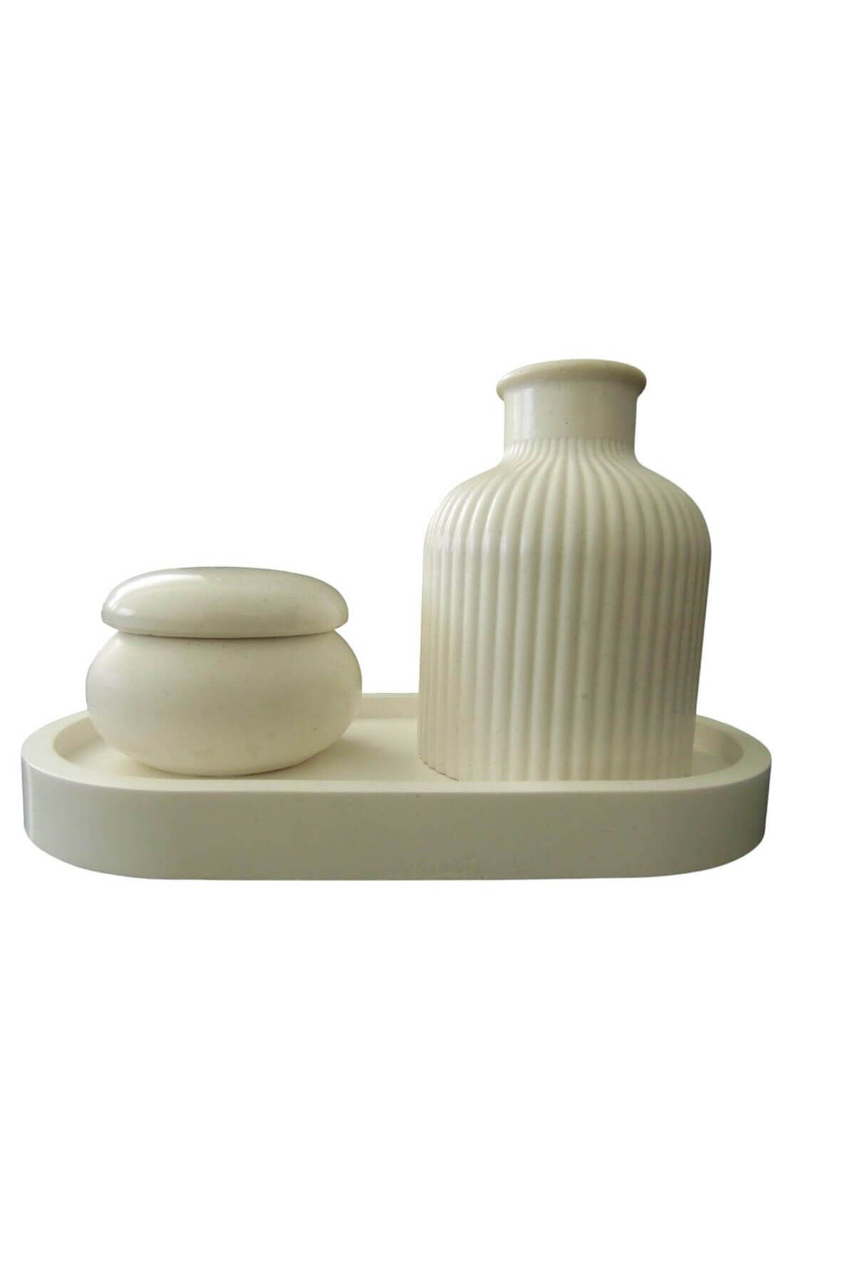 asilglow Mini Dekoratif Şık Vazo 3 lü Set