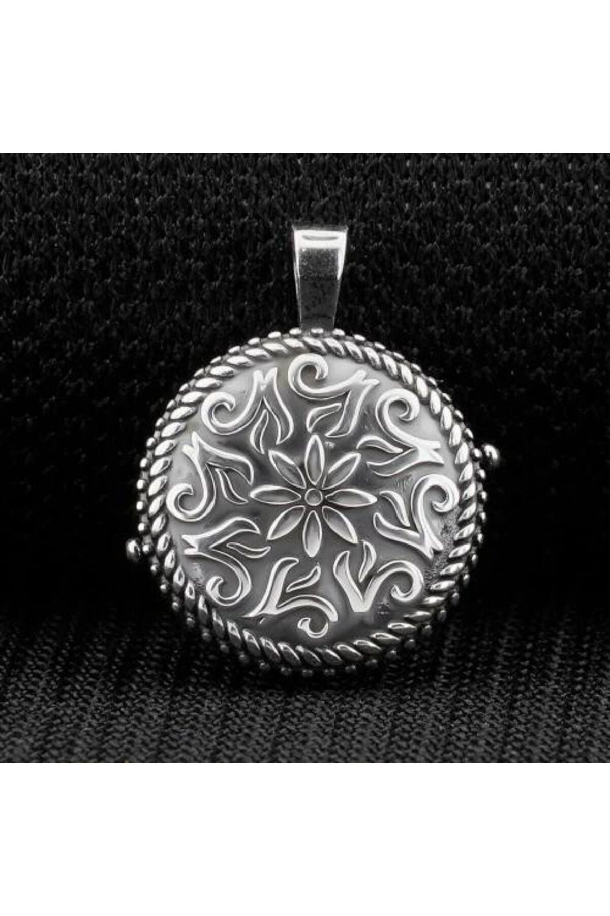 shop Çift Taraflı Açılabilir Cevşen 925 Ayar Gümüş Erkek Kolye Ucu