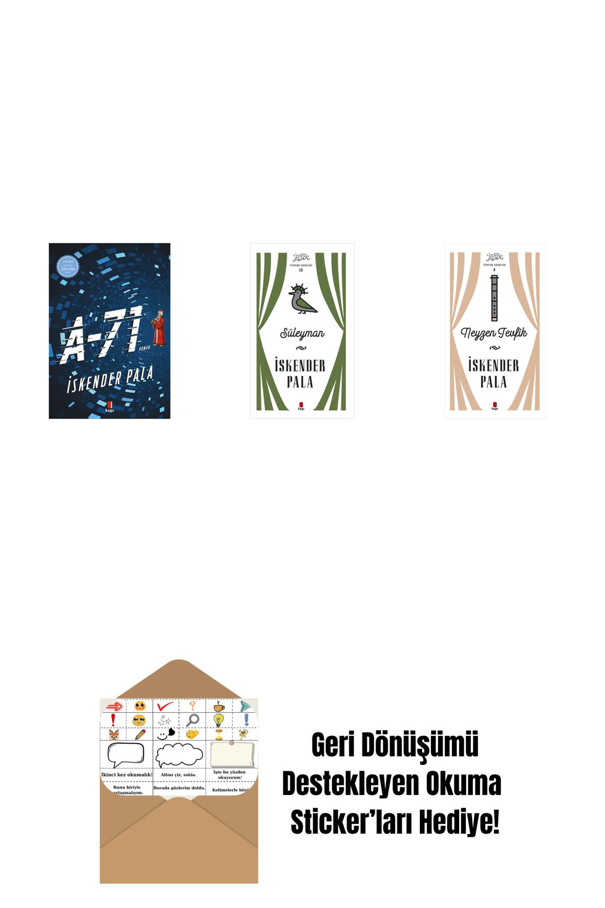 Alfa Yayınları A-71 + Süleyman (Ciltli) + Neyzen Tevfik (Ciltli) + Okuma Sticker'ları
