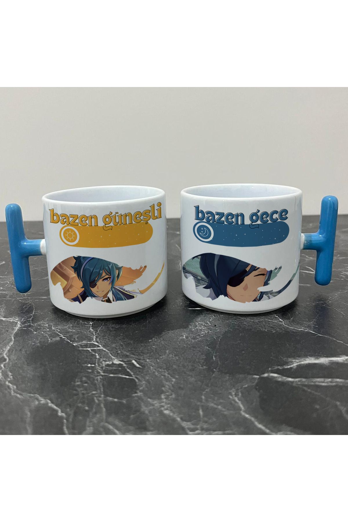 Define Moyas Genshin Impact Kaeya Kupa Bardak - Genshin Impact Güneşli Gece Serisi