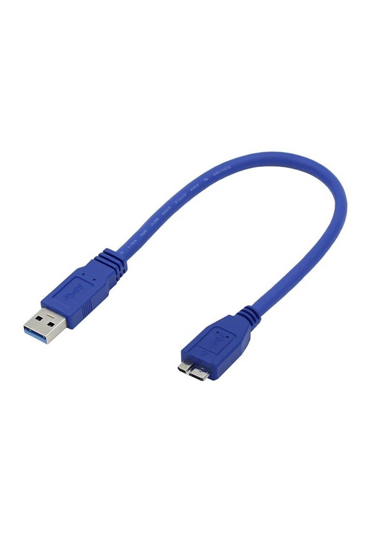Koodmax 30cm - Usb 3.0 Hdd Harddisk Kablosu - USB 3.0 A Erkek to Micro B Erkek Kablo