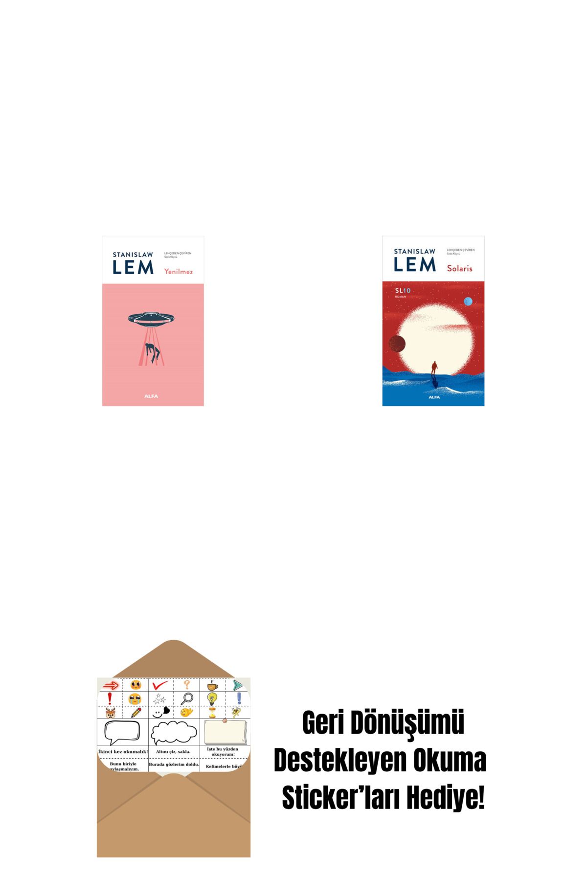 Alfa Yayınları Yenilmez + Solaris - SL10 (Ciltli) + Okuma Sticker'ları