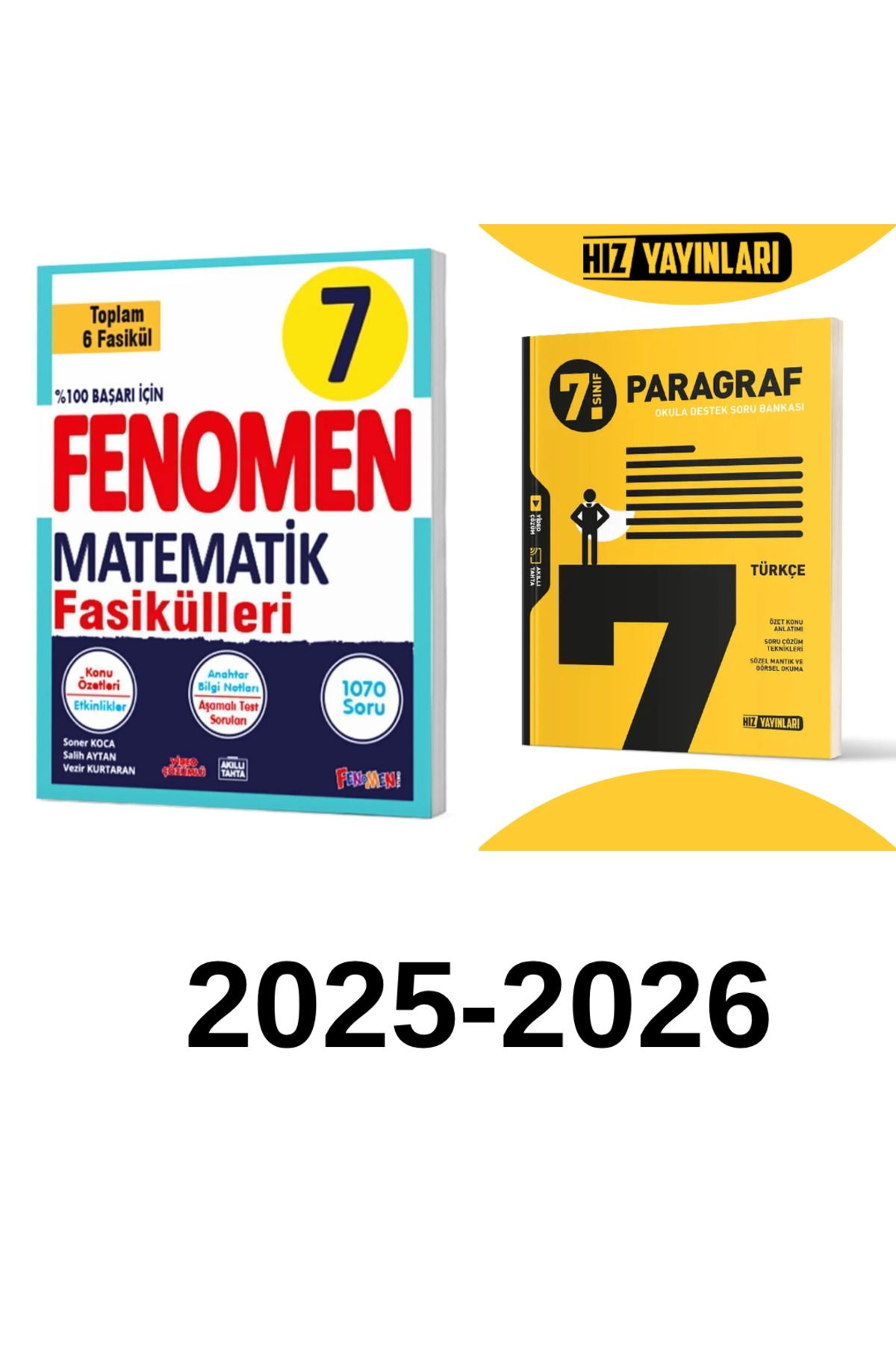 Fenomen Yayıncılık Fenomen 7. Sınıf Matematik Fasikülleri + Hız 7.Sınıf Paragraf Set 2025-2026