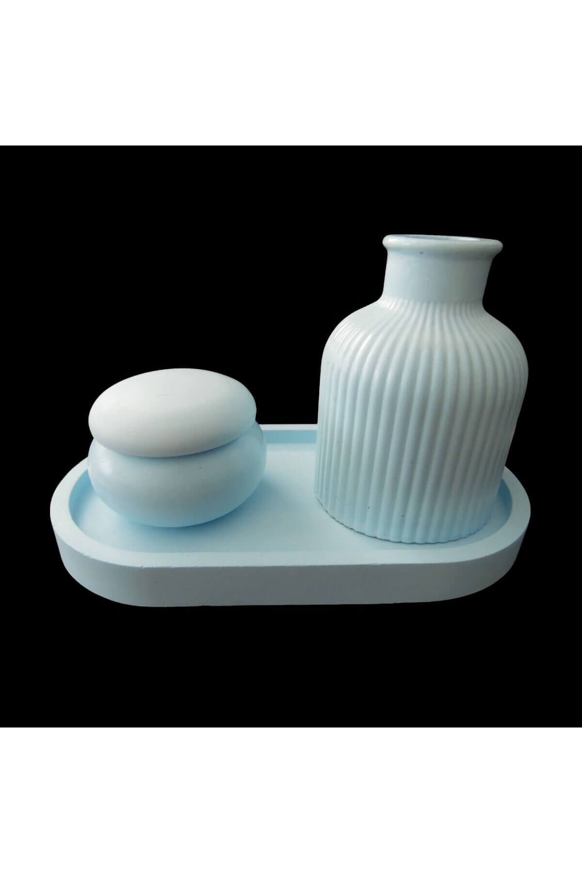 asilglow Mini Dekoratif Şık Vazo 3 lü Set
