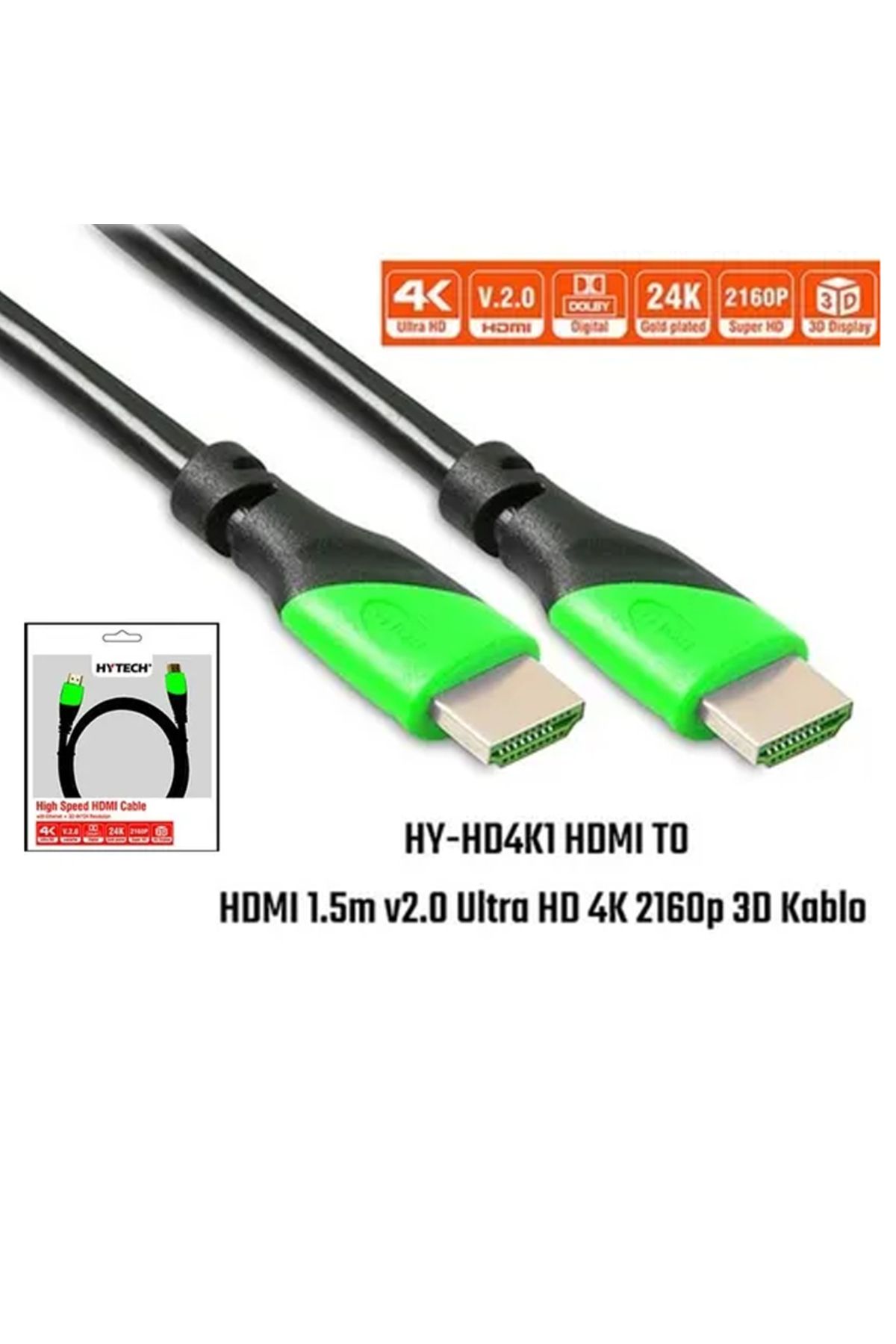 GABBLE Hdmi Kablo Örgülü 14+1 1.5mt Gabble Gab-HDMI015 R22