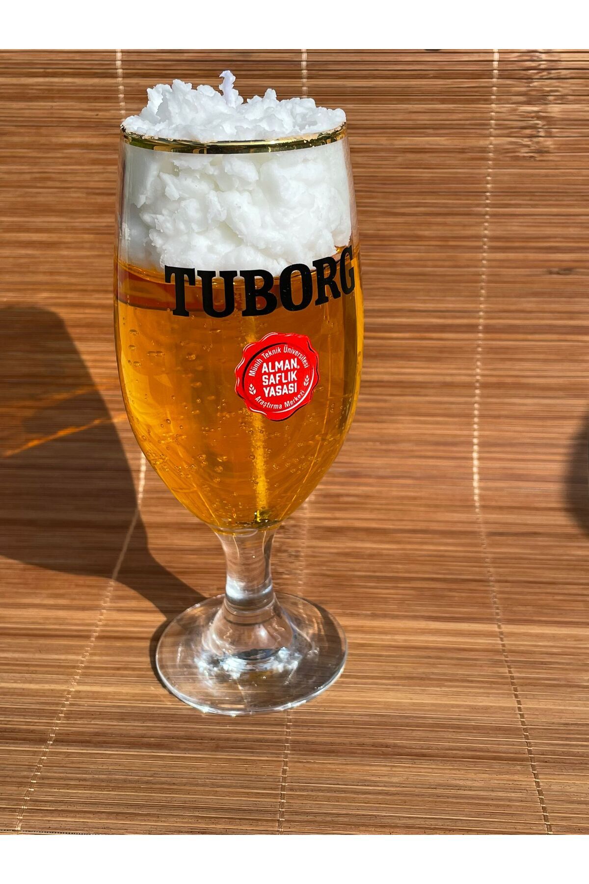 Yummivia Tuborg Bira Bardağında Mum