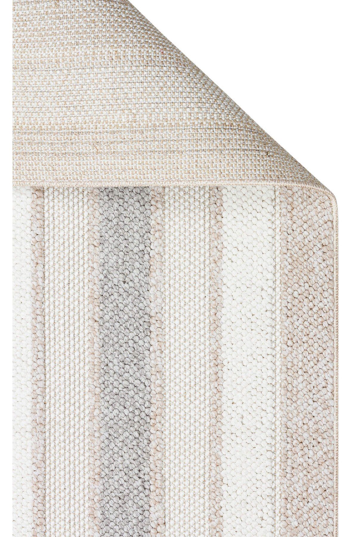 akbel halı & yatak exclusive home design Motto MOT 04 Bej Gri - Yumuşak Dokulu Modern Halı