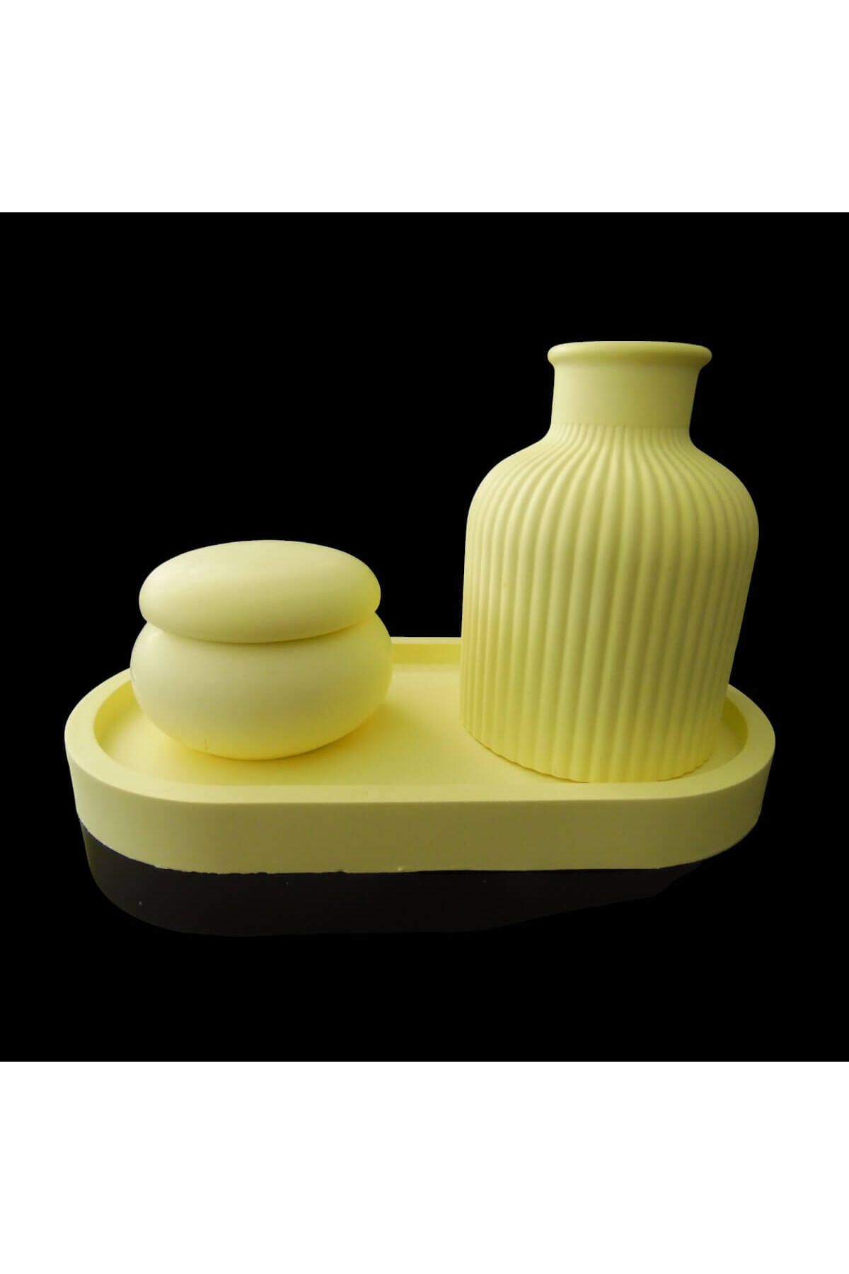 asilglow Mini Dekoratif Şık Vazo 3 lü Set