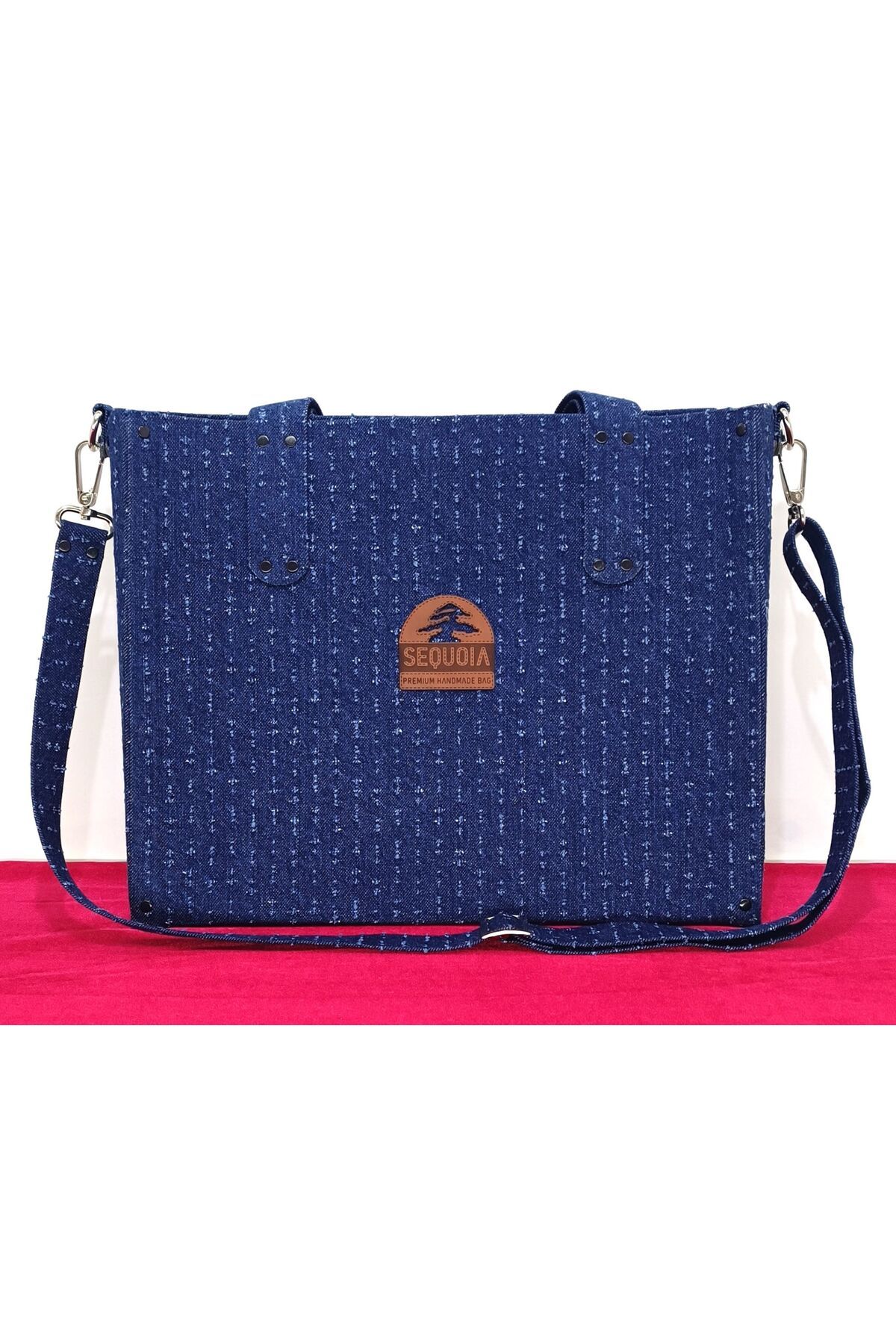 Sequoia Bags DENİM ÇANTA Su Yolu Lazer Efektli Tekne Denim Çanta SUYTKN203K Model