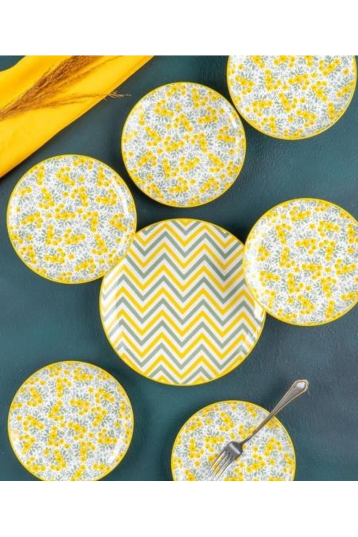 ACAR TIFFANY PASTA TABAK SETİ 7 ADET POR-05334\4 SARI