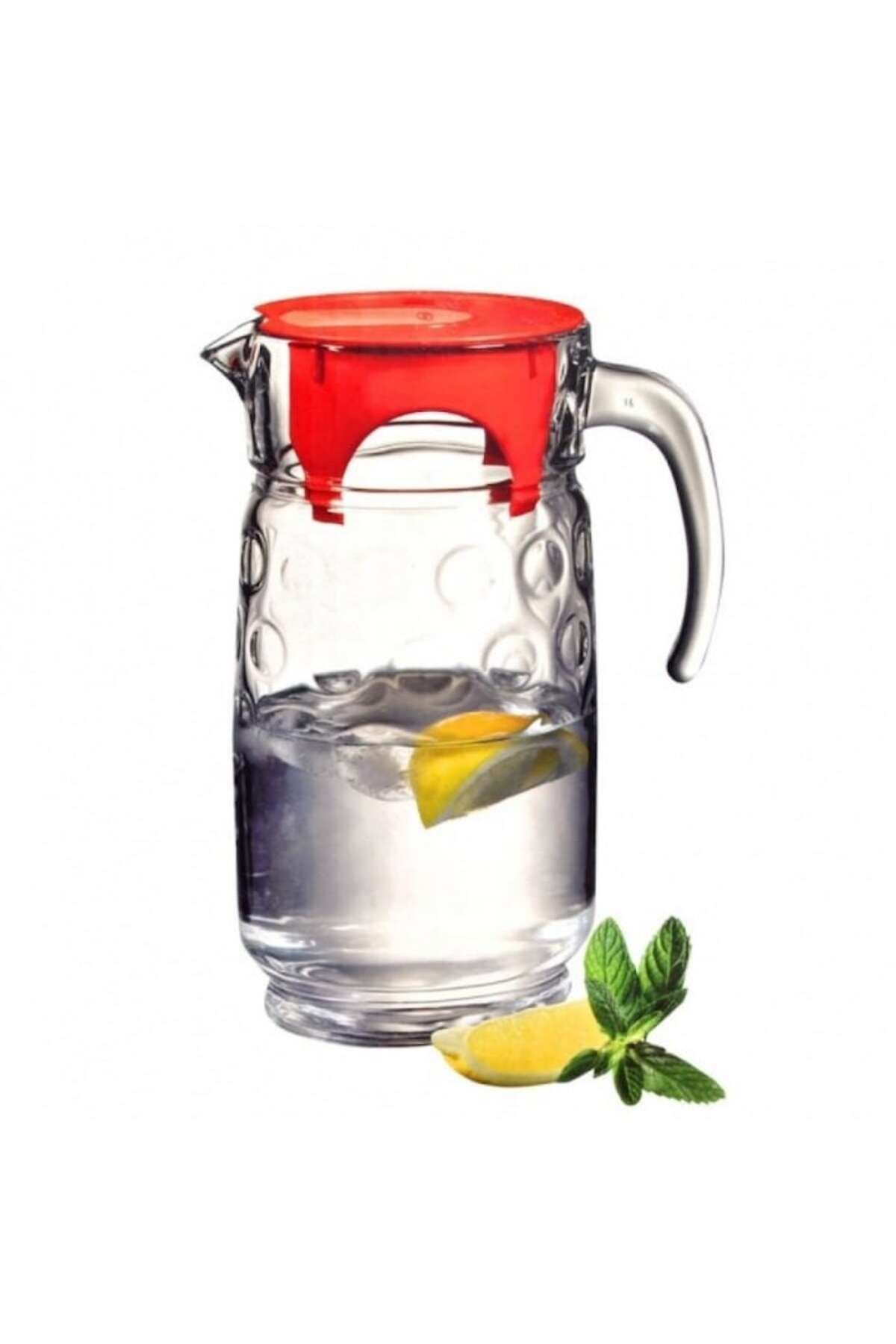 Paşabahçe-Carafe with Plastic Lid Pasabahce Rings, 1.7 L, Glass 3