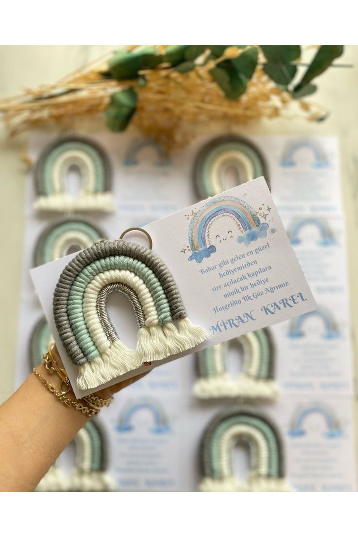 rüyaevitasarım BEBEK HEDİYELİK DOĞUM DOĞUM GÜNÜ SÜNNET NİŞAN SÖZ BABY SLOWER KINA MAGNET 20 ADET