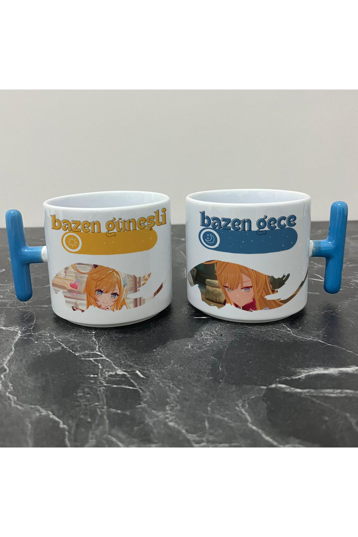 Define Moyas Genshin Impact Escoffier Kupa Bardak - Genshin Impact Güneşli Gece Serisi