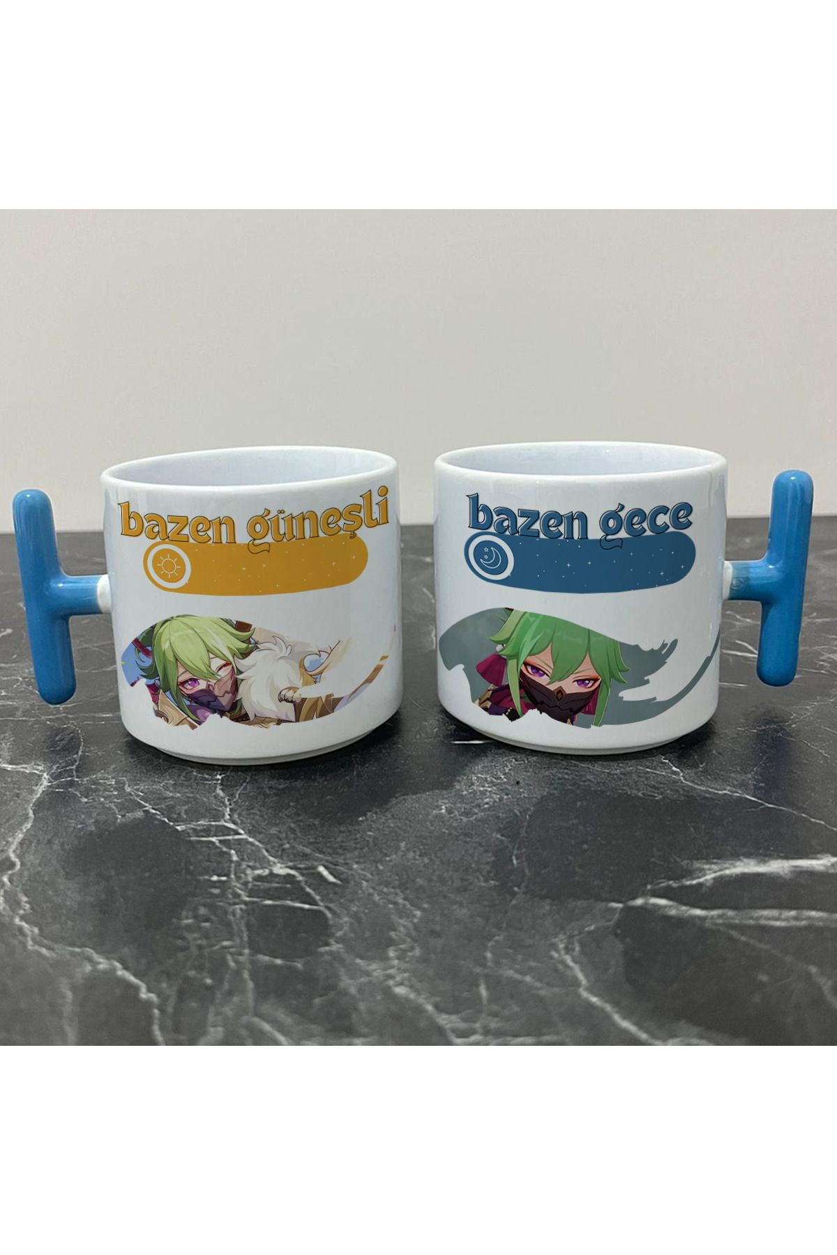 Define Moyas Genshin Impact Kuki Shinobu Kupa Bardak - Genshin Impact Güneşli Gece Serisi