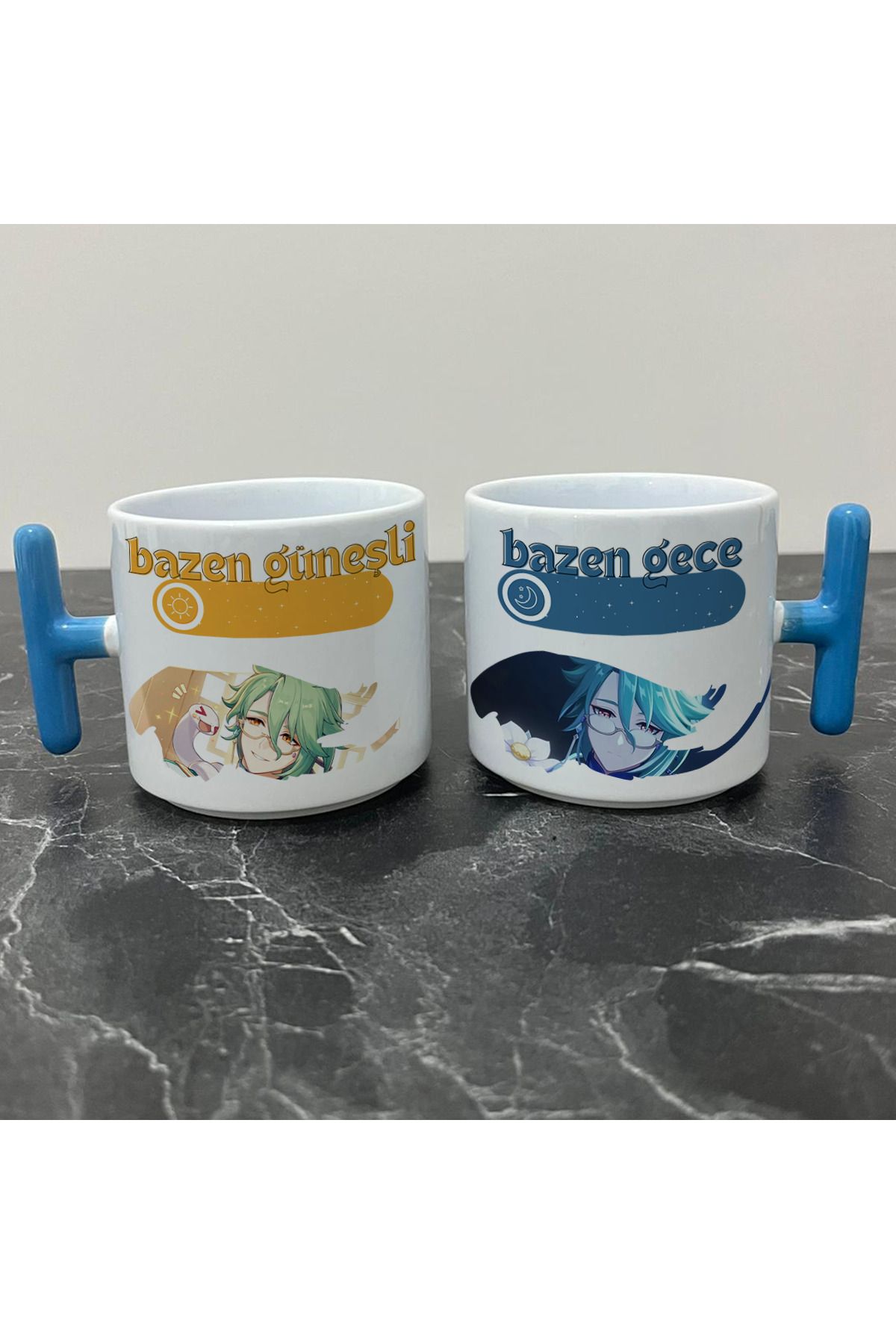 Define Moyas Genshin Impact Baizhu Kupa Bardak - Genshin Impact Güneşli Gece Serisi