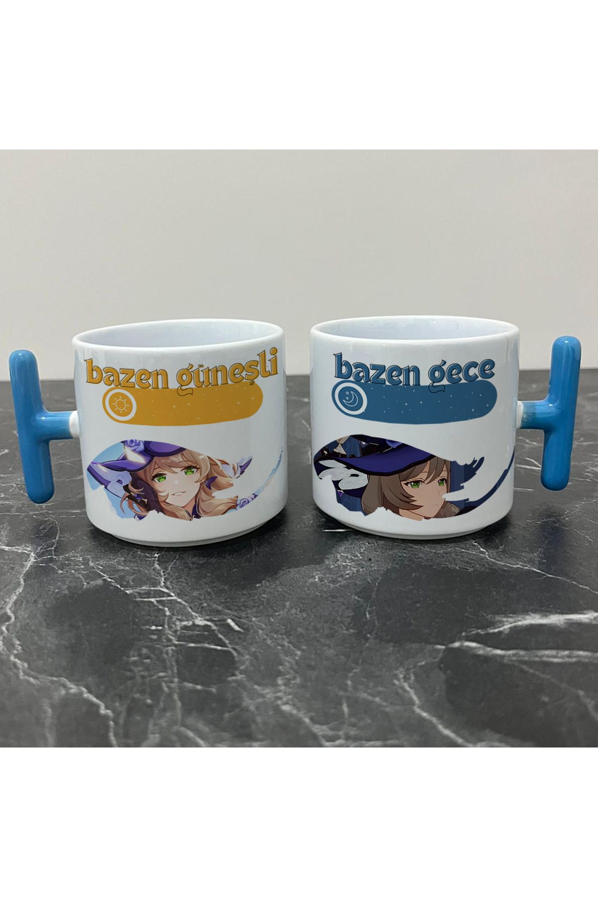 Define Moyas Genshin Impact Lisa Kupa Bardak - Genshin Impact Güneşli Gece Serisi