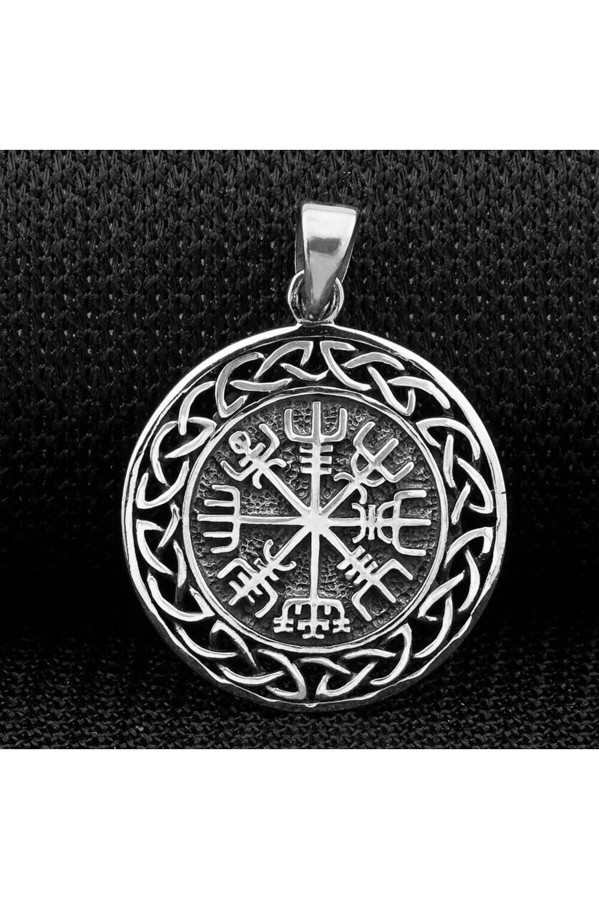 shop Viking Vegvisir Pusulası 925 Ayar Gümüş Erkek Kolye Ucu