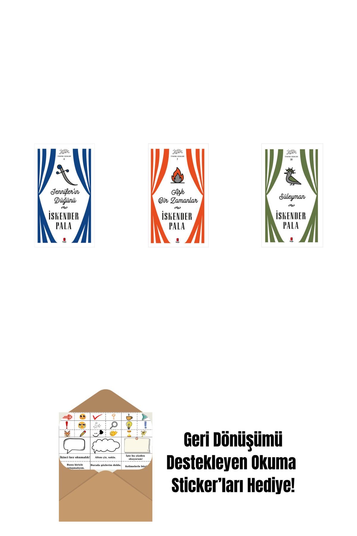 Alfa Yayınları Jennifer’ın Düğünü (Ciltli) + Aşk Bir Zamanlar (Ciltli) + Süleyman (Ciltli) + Okuma Sticker'ları