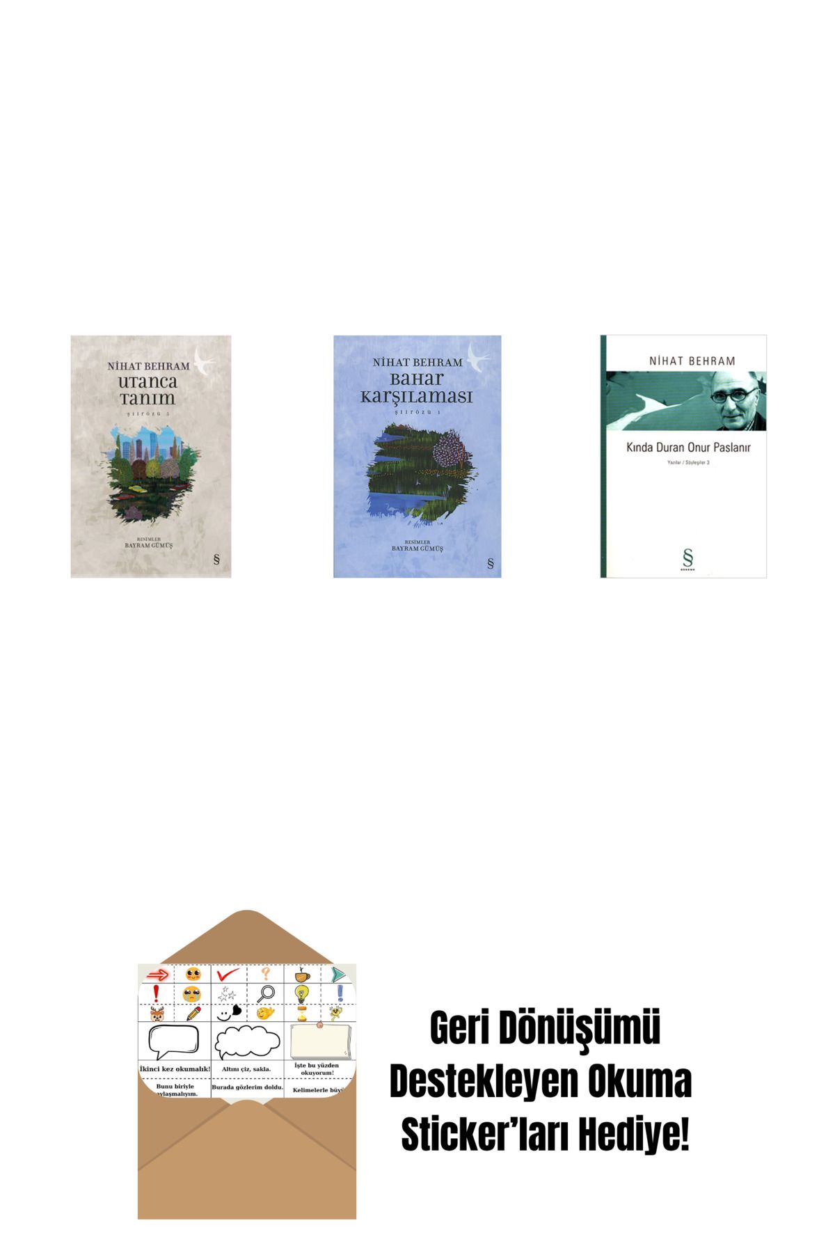 Alfa Yayınları Utanca Tanım + Bahar Karşılaması + Kında Duran Onur Paslanır + Okuma Sticker'ları