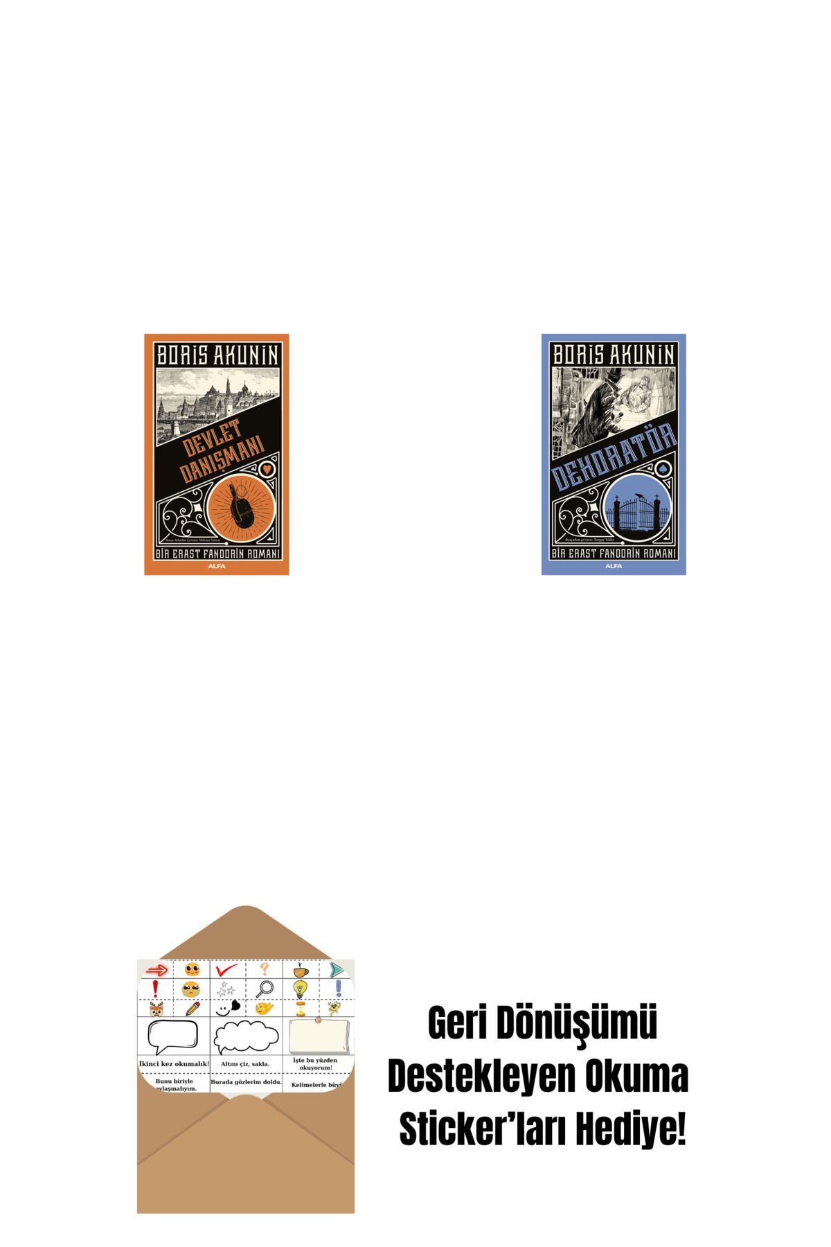 Alfa Yayınları Devlet Danışmanı + Dekoratör + Okuma Sticker'ları