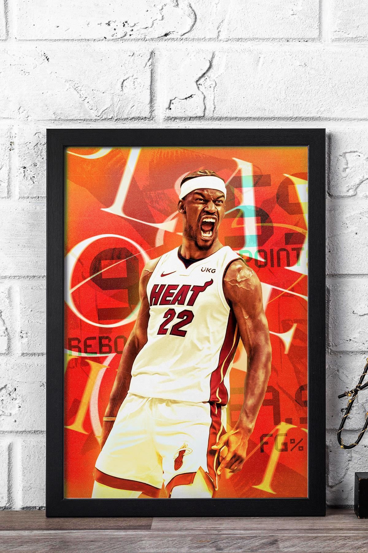 Saturn Jimmy Butler Çerçeveli Tablo - Basketbol NBA Posteri Tablo