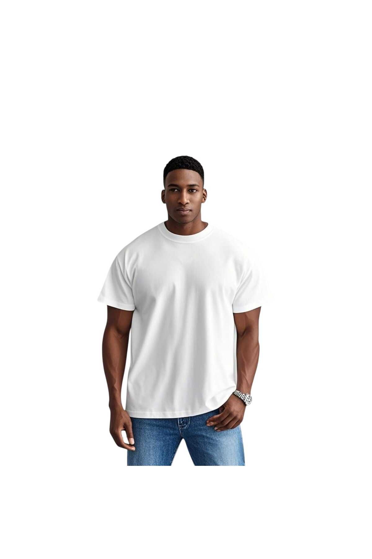sngl Erkek 30/1 Penye %100 Pamuk Tişört S-M L-XL-XXL