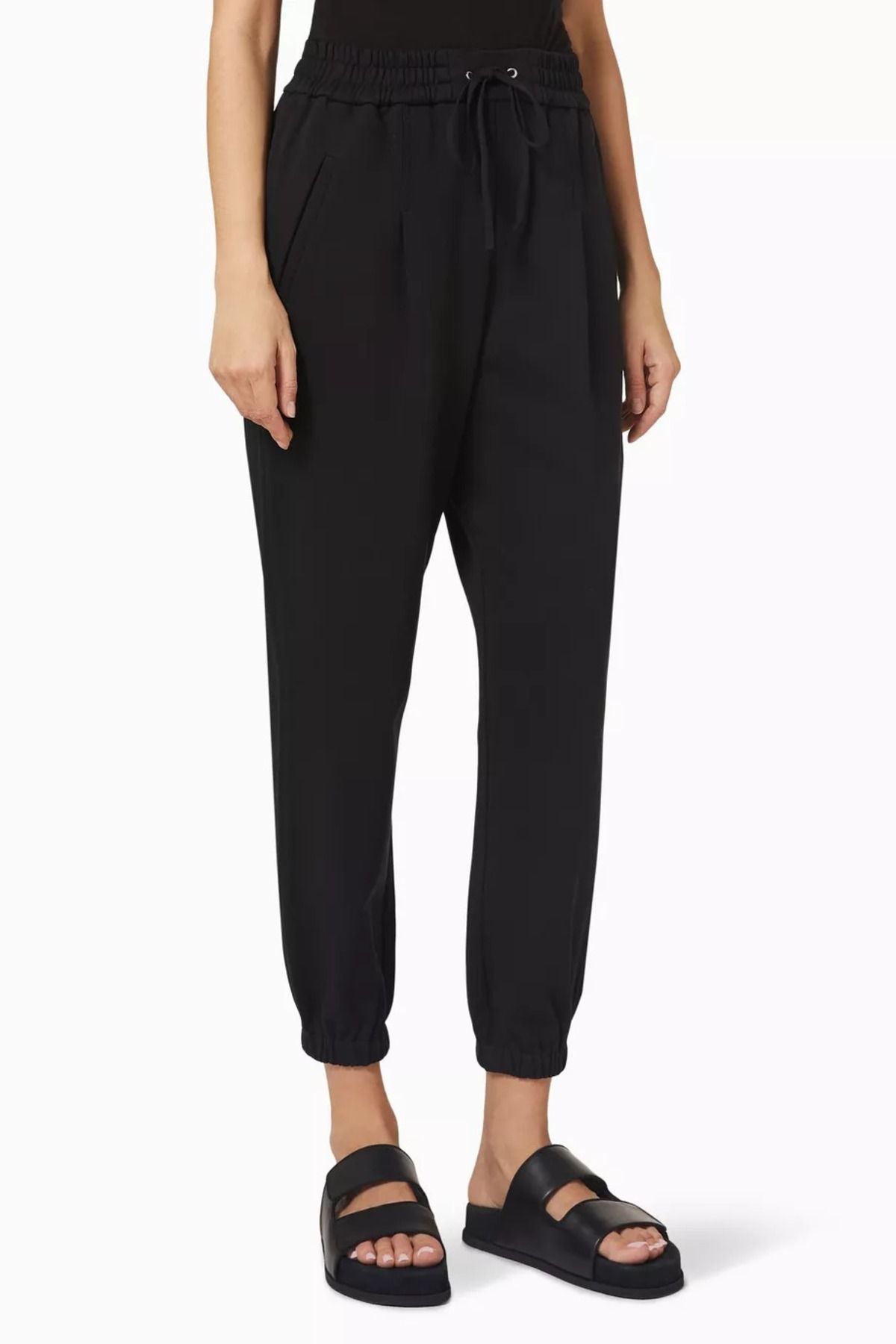 3.1 Phillip Lim French Terry Sweatpants Bağcıklı Bel, Elastik Paça ve Rahat Kesim