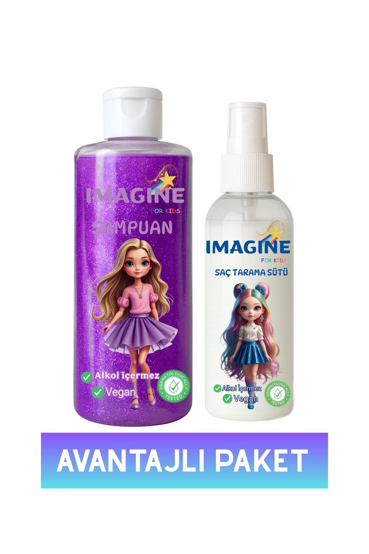 🌟ımagine Işıltılı 2'li Avantajlı Paket– Şampuan Saç Tarama Sütü %100 Güvenilir