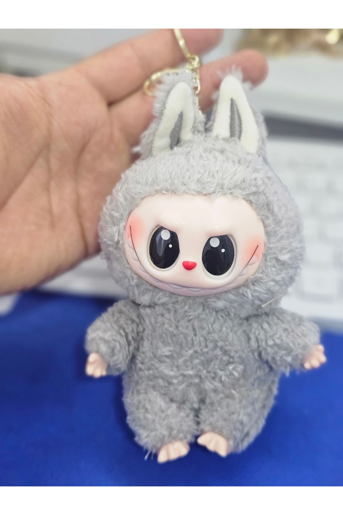 Meyra Accessories labubu peluş anahtarlık çanta süsü sevimli peluş oyuncak 17 cm