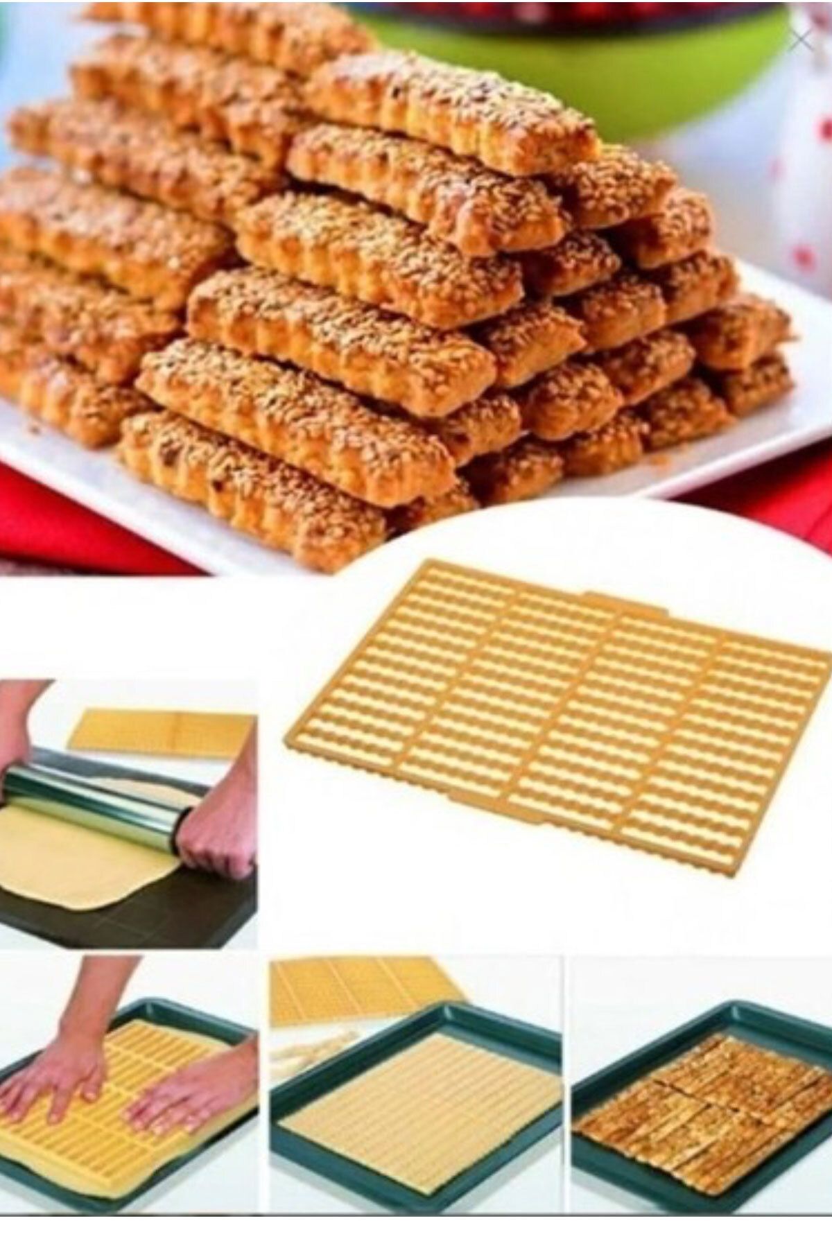 SİHİRLİ AYAKLAR Galeta Kesici Dikey Kurabiye Kalıbı Çubuk Kraker Kalıbı Hamur Şekillendirici 17cm BPA Free