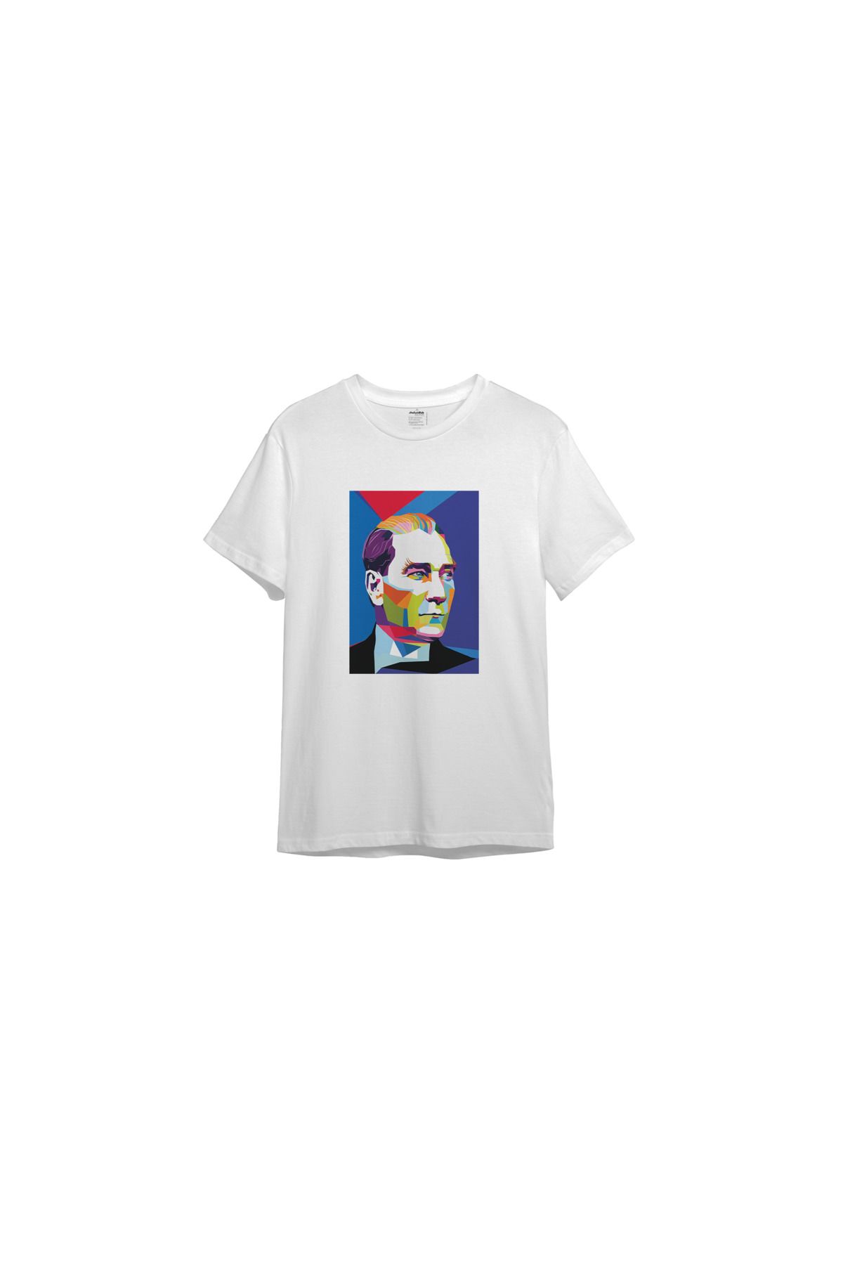 The Lucid Lab Atatürk Pop Art Tişört - Beyaz