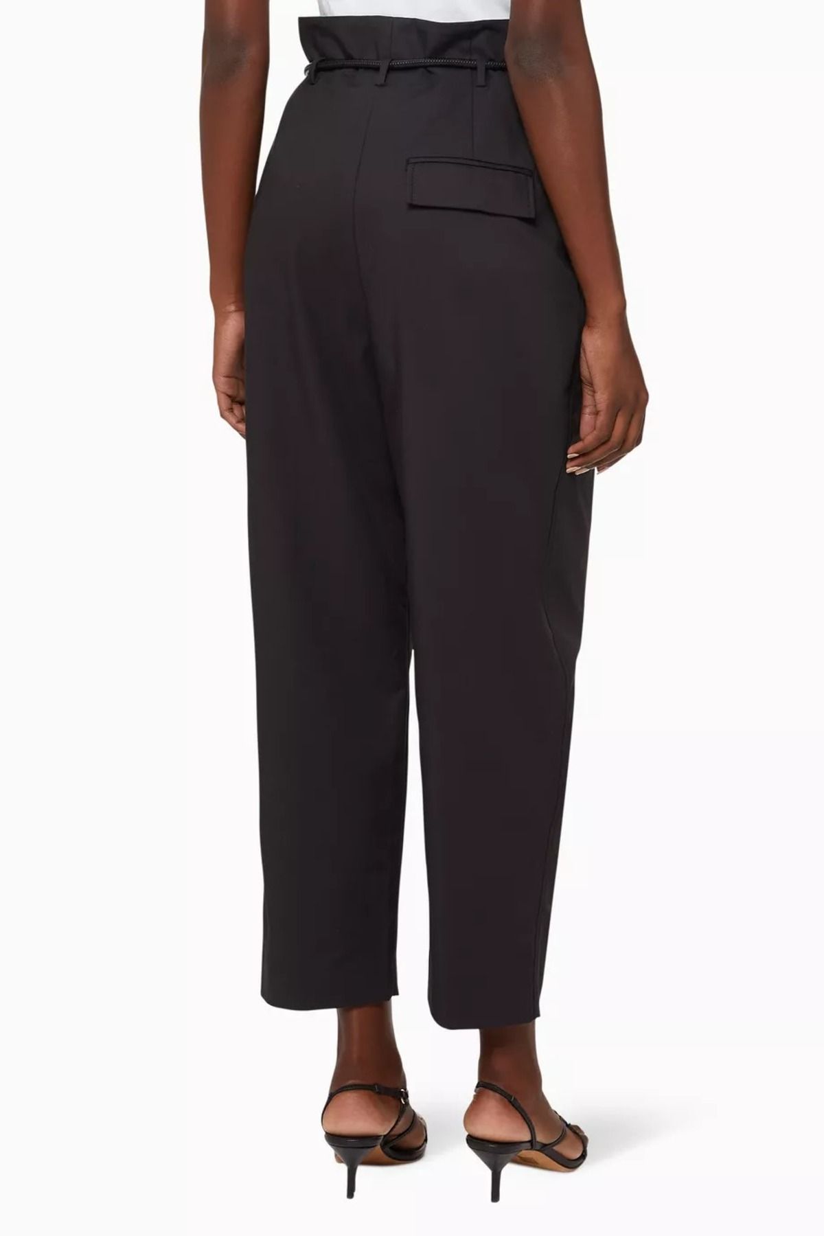 3.1 Phillip Lim Lim Origami Pileli Pamuk Pantolon Yüksek Bel, Modern ve Rahat Şıklık