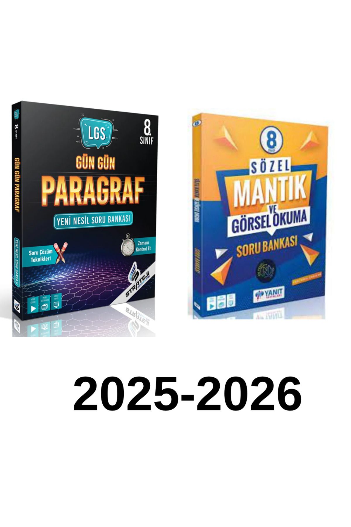 Yanıt Yayınları STRATEJİ 8.SINIF GÜN GÜN PARAGRAF + YANIT 8.SINIF SÖZEL MANTIK VE GÖRSEL OKUMA SET