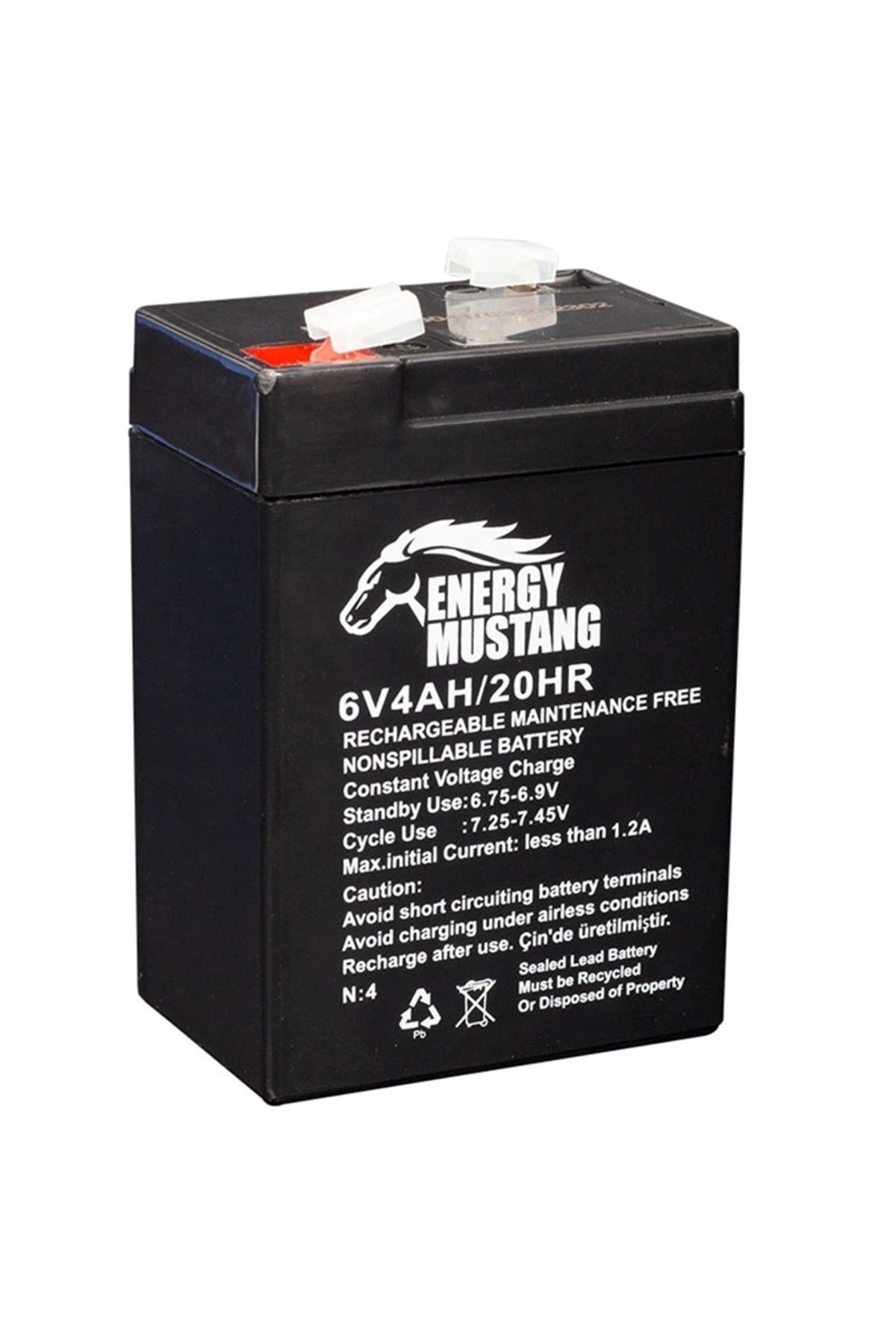 shopwave ENERGY MUSTANG 6 VOLT - 4 AMPER IŞILDAK AKÜSÜ (70 X 48 X 101 MM) (5047)