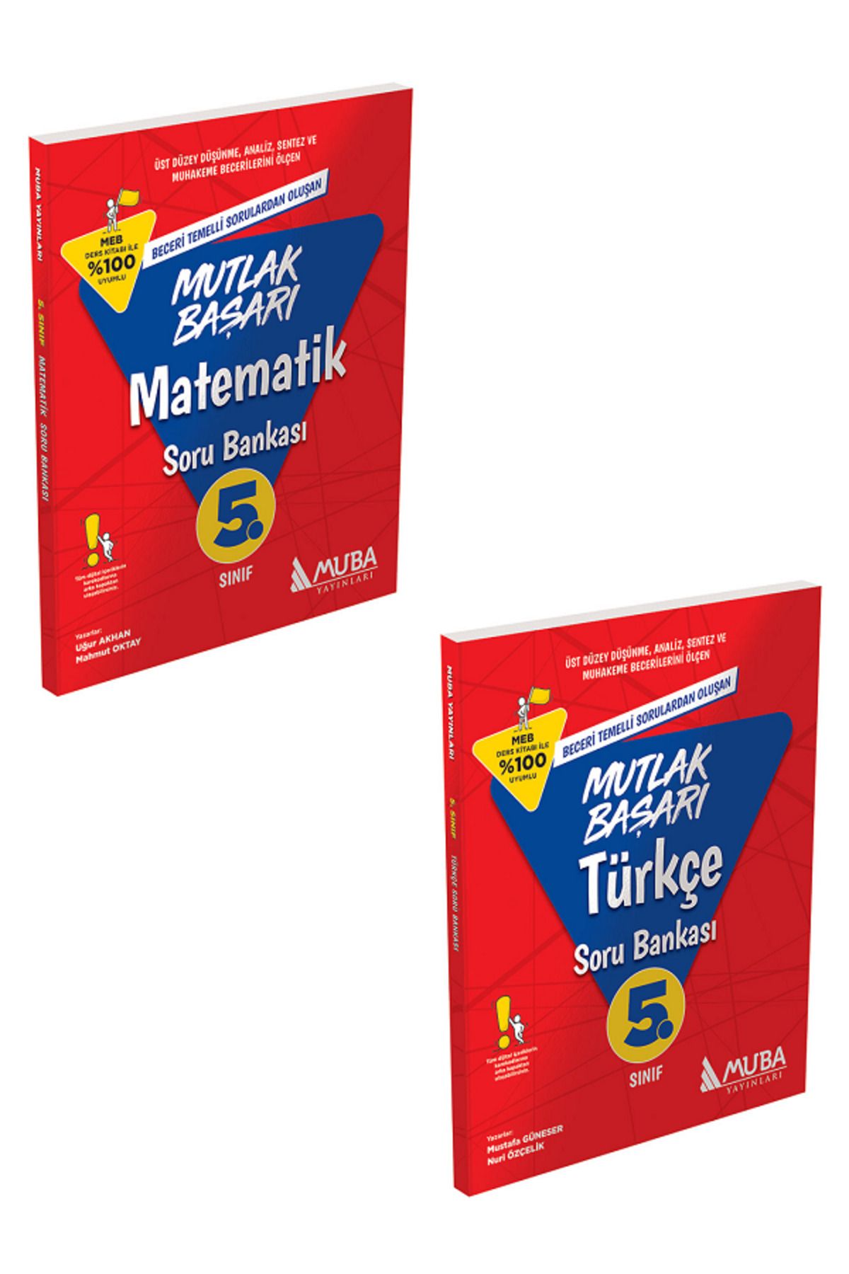 Evrensel İletişim Yayınları 5.Sınıf Muba Mutlak Başarı Matematik + Türkçe Soru Bankaları / Beceri Temelli Sorular / 2 KİTAP