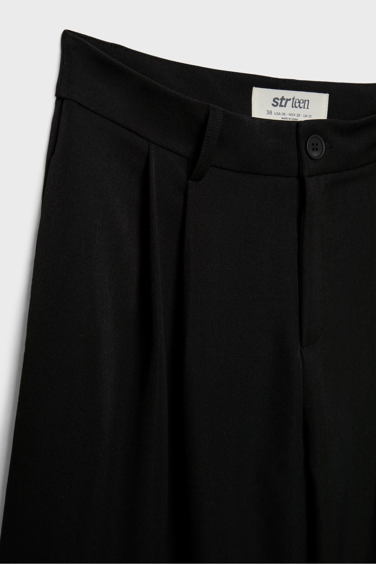 Stradivarius  Geniş paça pensli klasik pantolon - Görsel 8