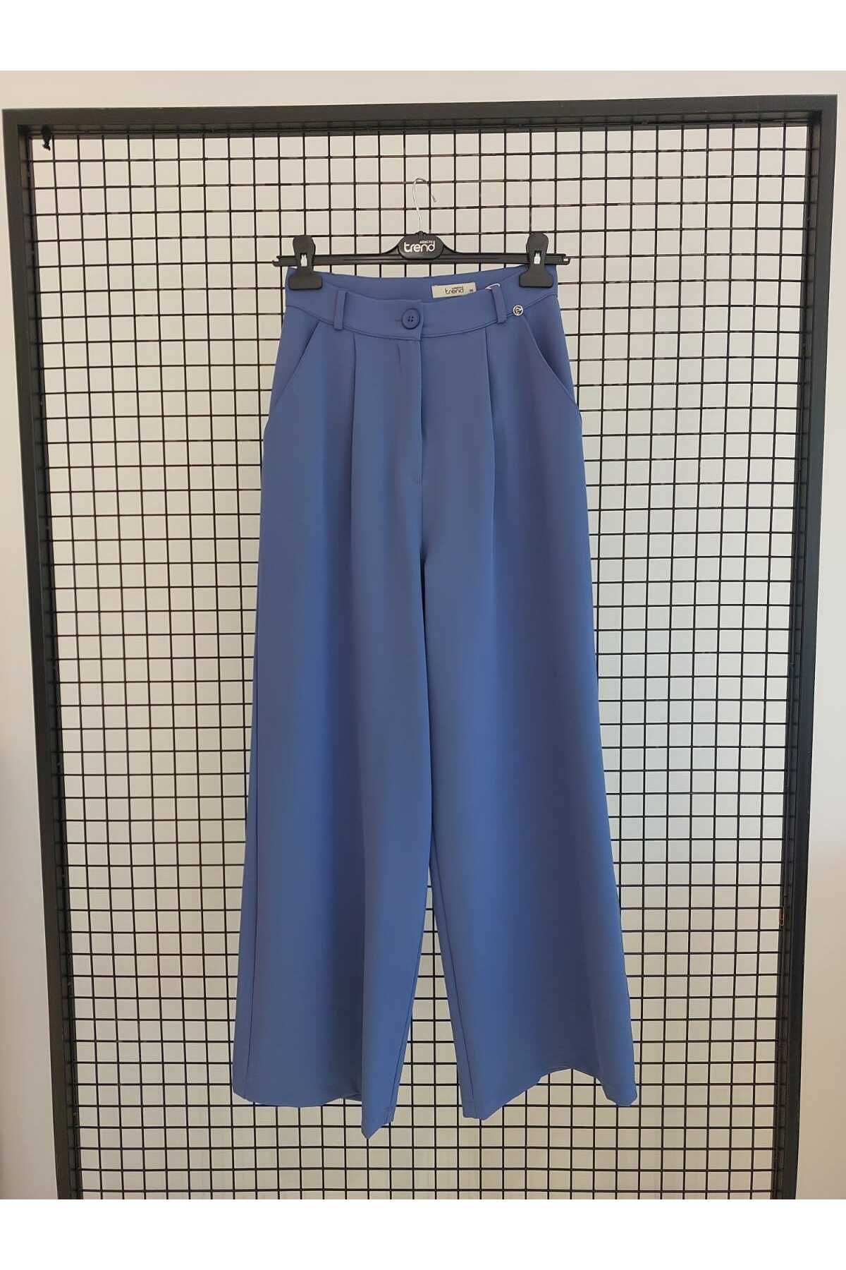 Armine TREND Yüksek Belli Bol Paça Kumaş Pantolon