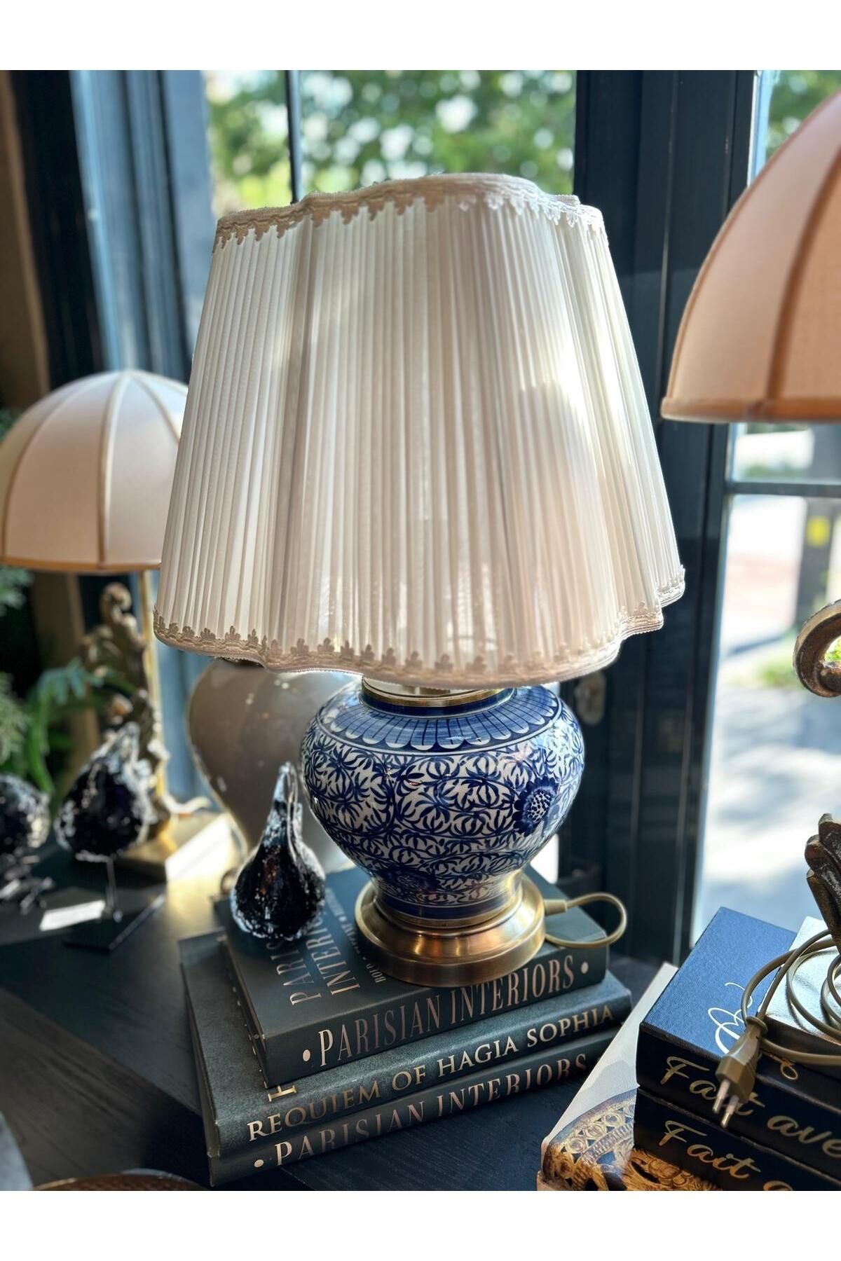 Mikasa Moor BLUE BLANC ANTİK GOLD ABAJUR
