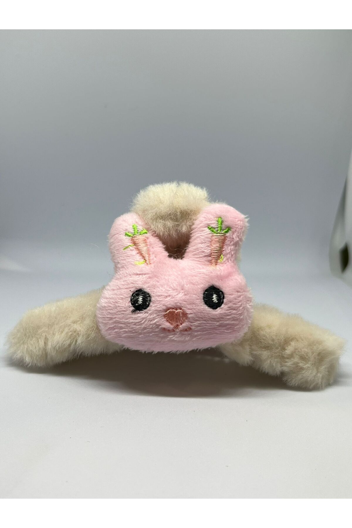 YASİNHOME BEJ TAVŞAN DESENLİ PELUŞ MANDAL TOKA